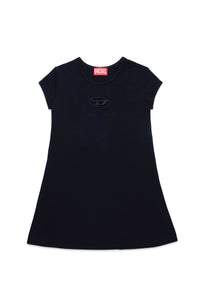 Cotton dress with Oval D logo