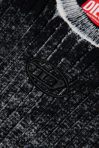 Vestido de algodón estampado sin mangas con logotipo Oval D