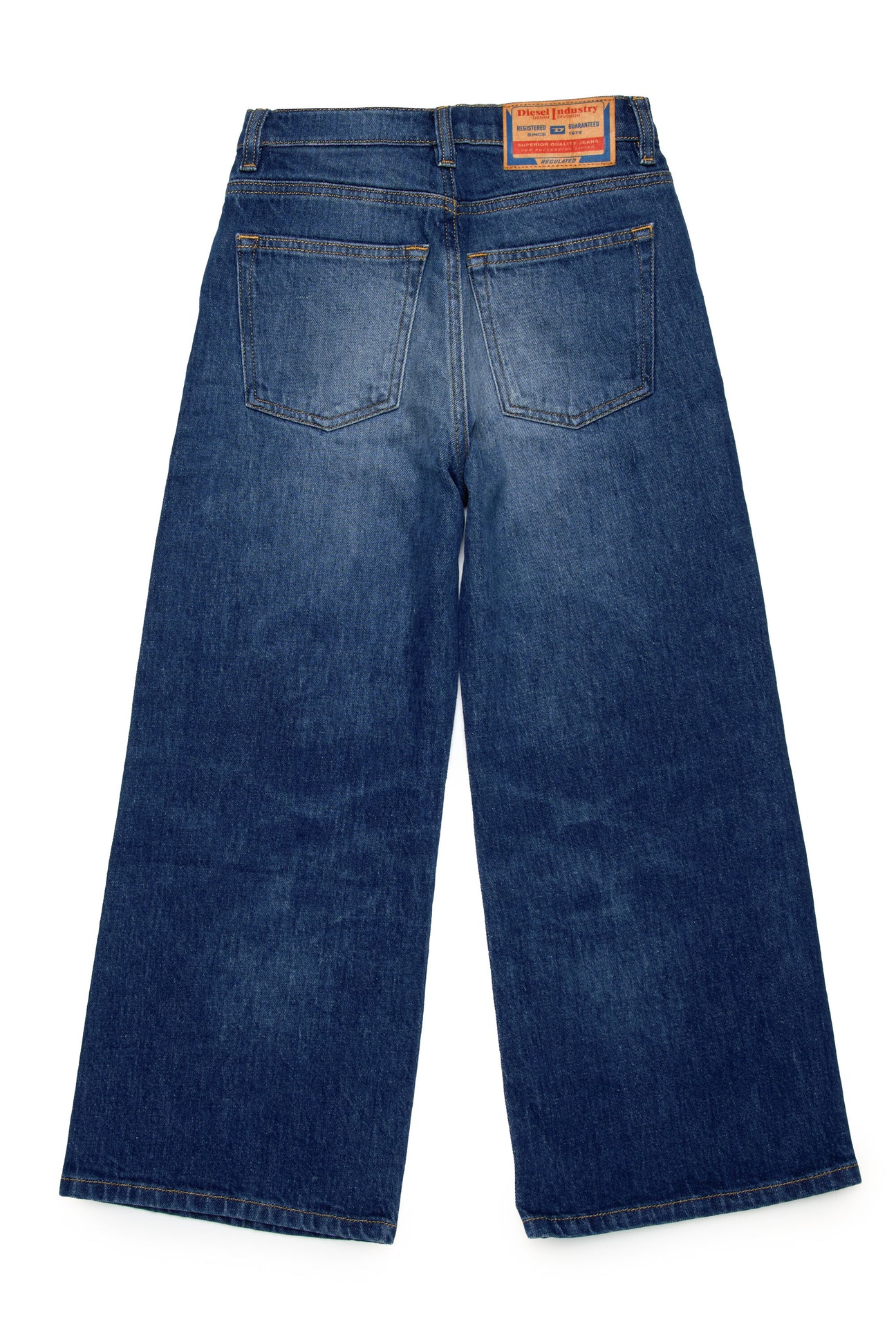 Jeans straight blu medio con strappi - 1996 D-Sire Jeans straight blu medio con strappi - 1996 D-Sire