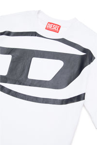 T-shirt con logo oval D