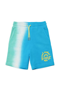 Multicolor dip dye shorts