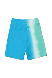 Multicolor dip dye shorts