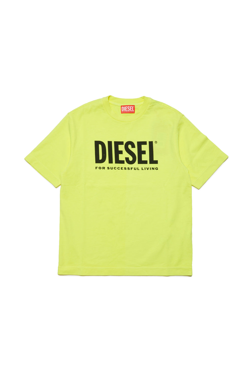 Camiseta fluorescente con marca
