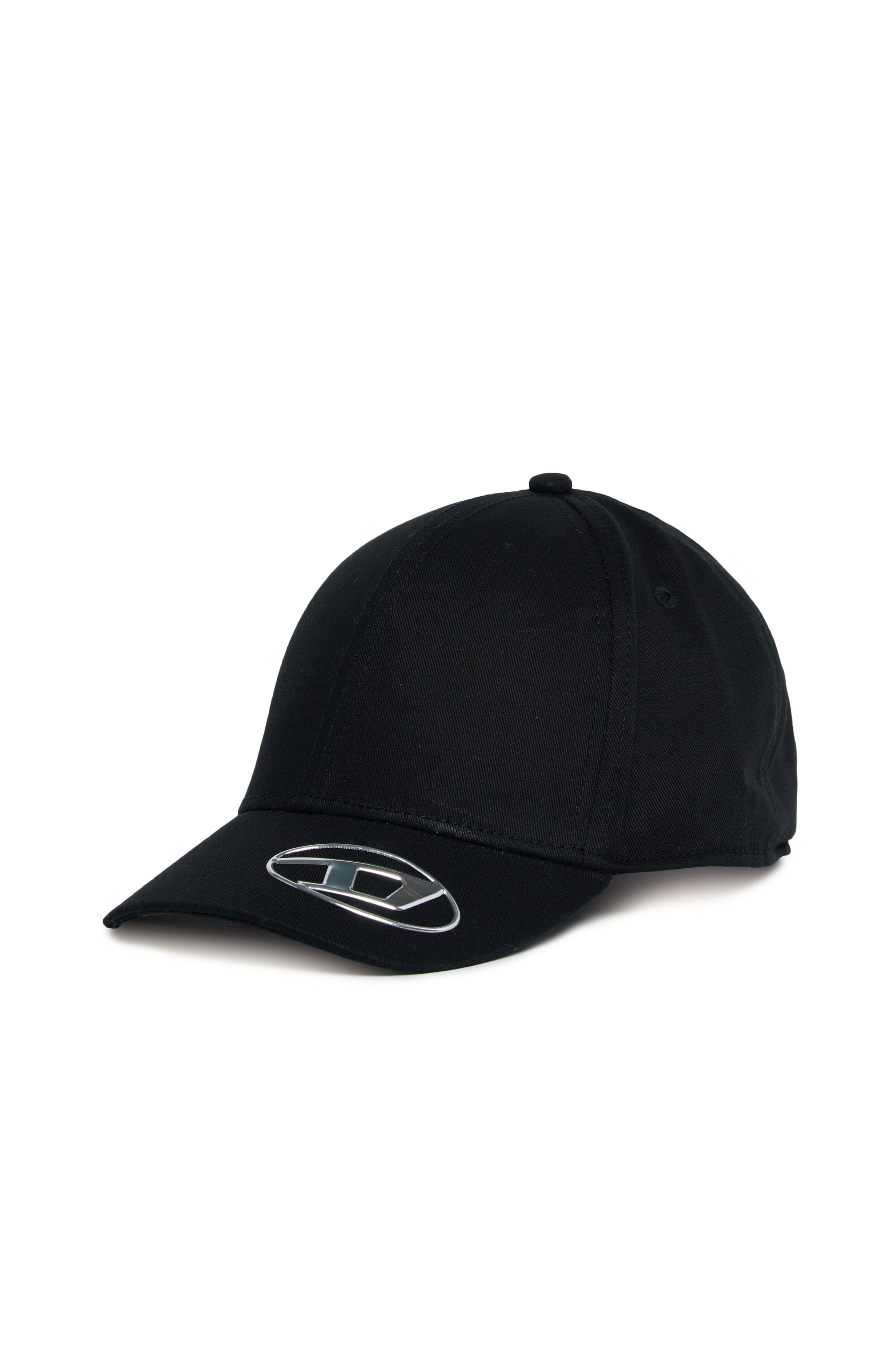 Cappello da baseball in gabardina con logo oval D