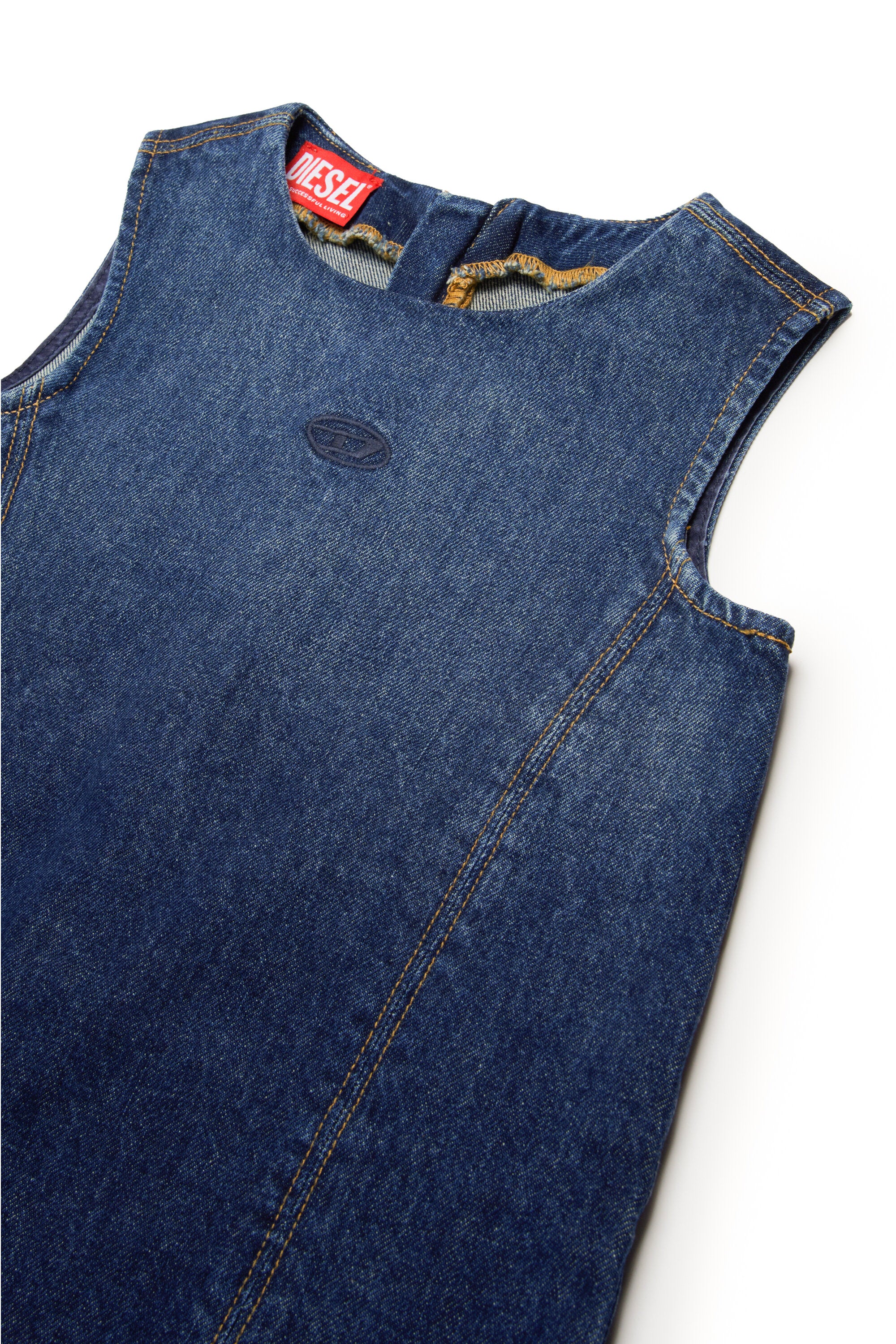 DIESEL girls’ sleeveless denim dress | BRAVE KID