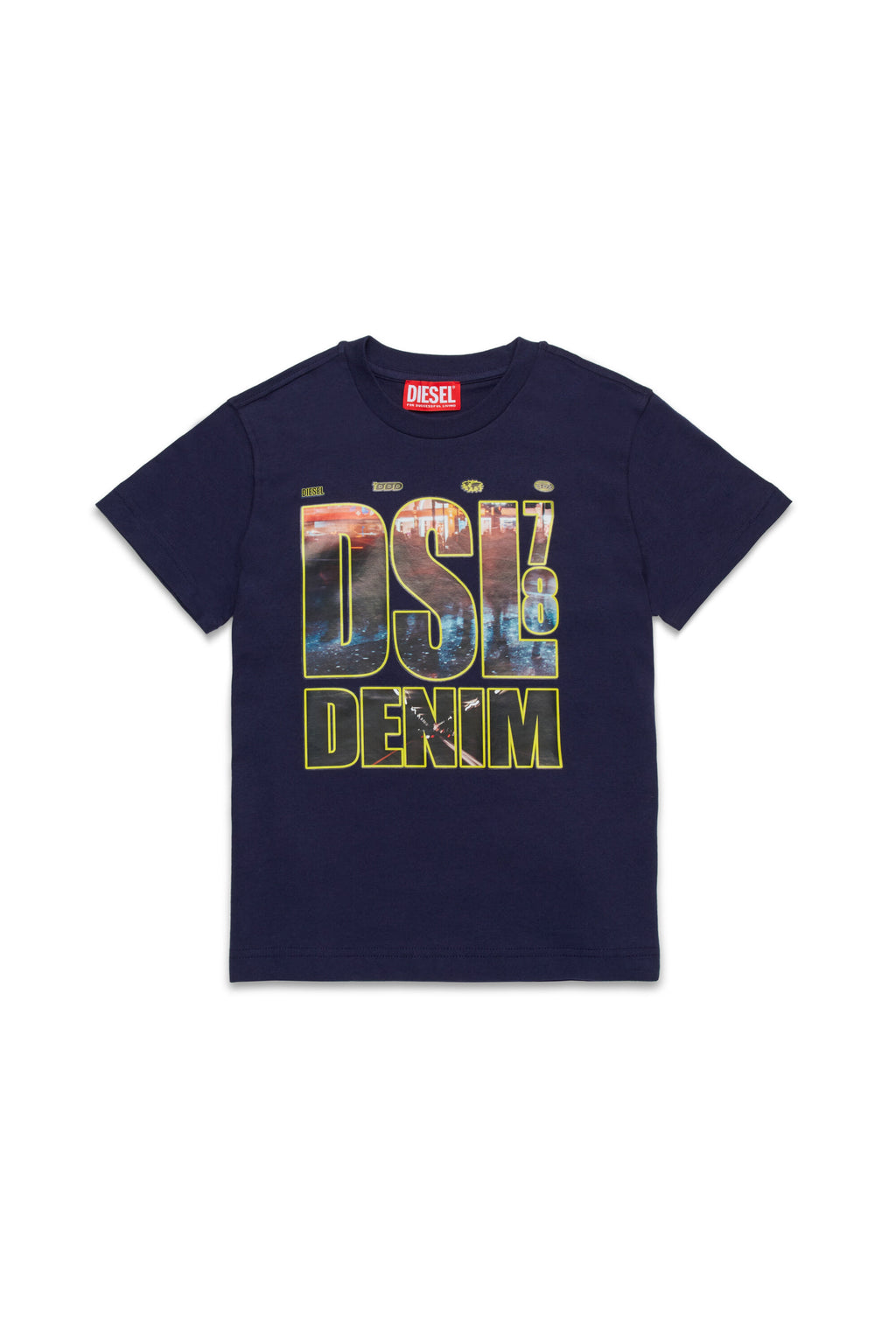 Camiseta con estampado DSL78 Denim