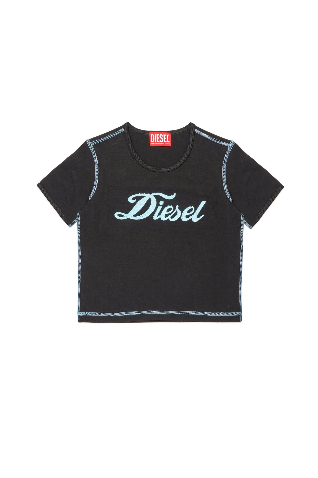Camiseta con logo Diesel en cursiva Camiseta con logo Diesel en cursiva