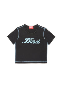 T-shirt con logo Diesel corsivo