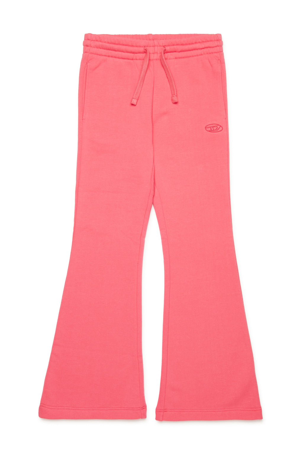 Pantaloni bootcut in felpa con logo oval D