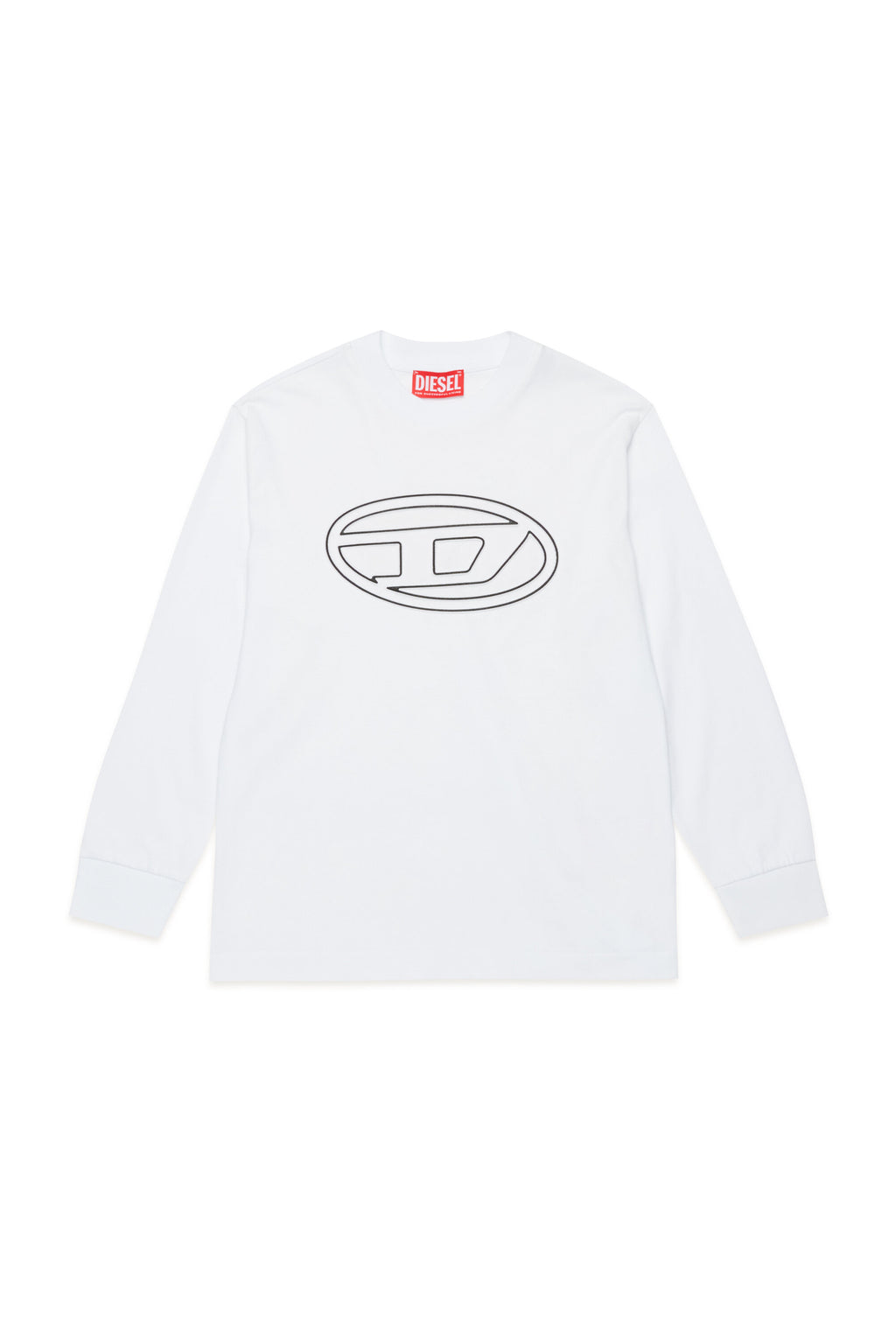 T-shirt manica lunga con logo oval D