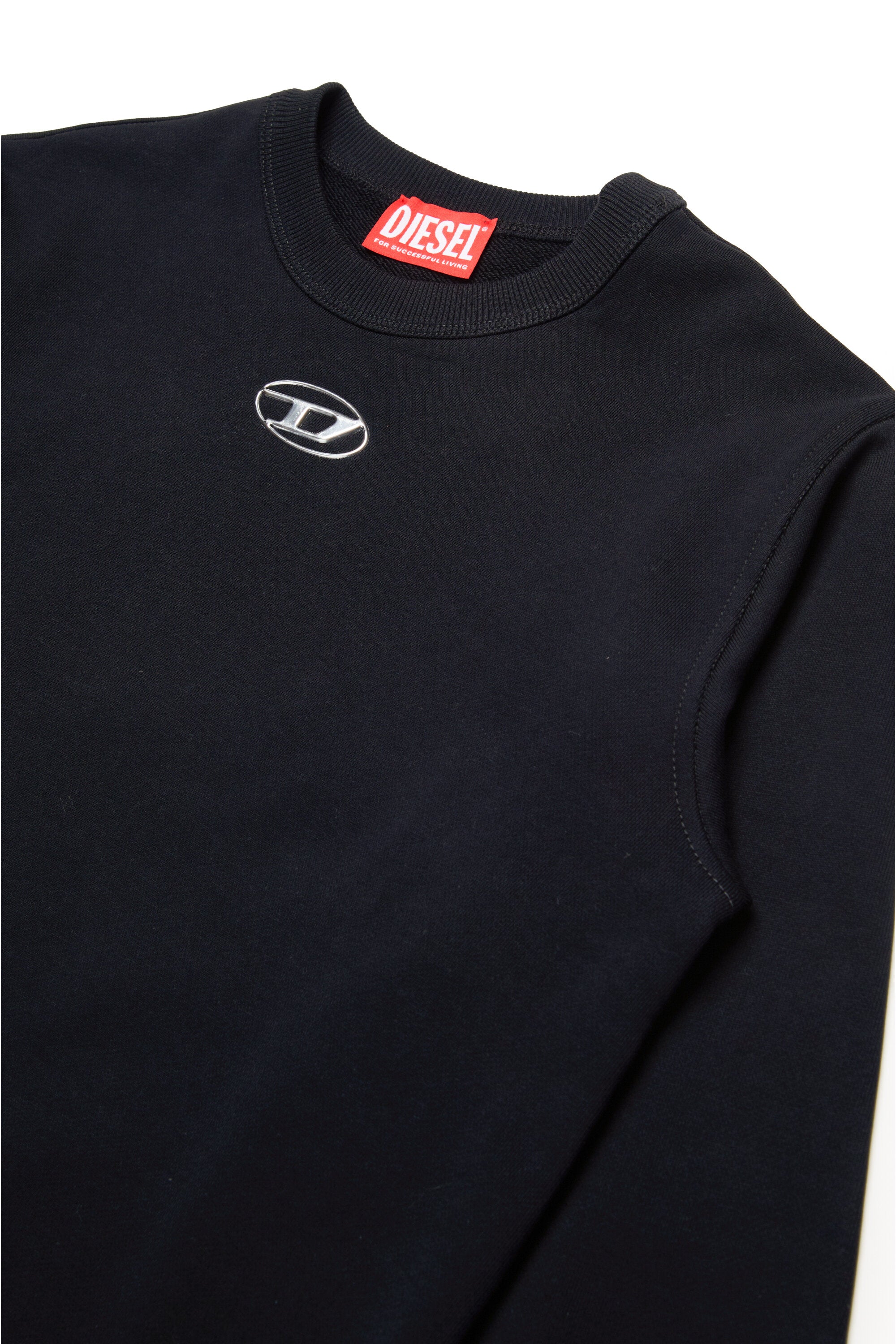 DIESEL boys' oval D branded crew-neck sweatshirt | BRAVE KID