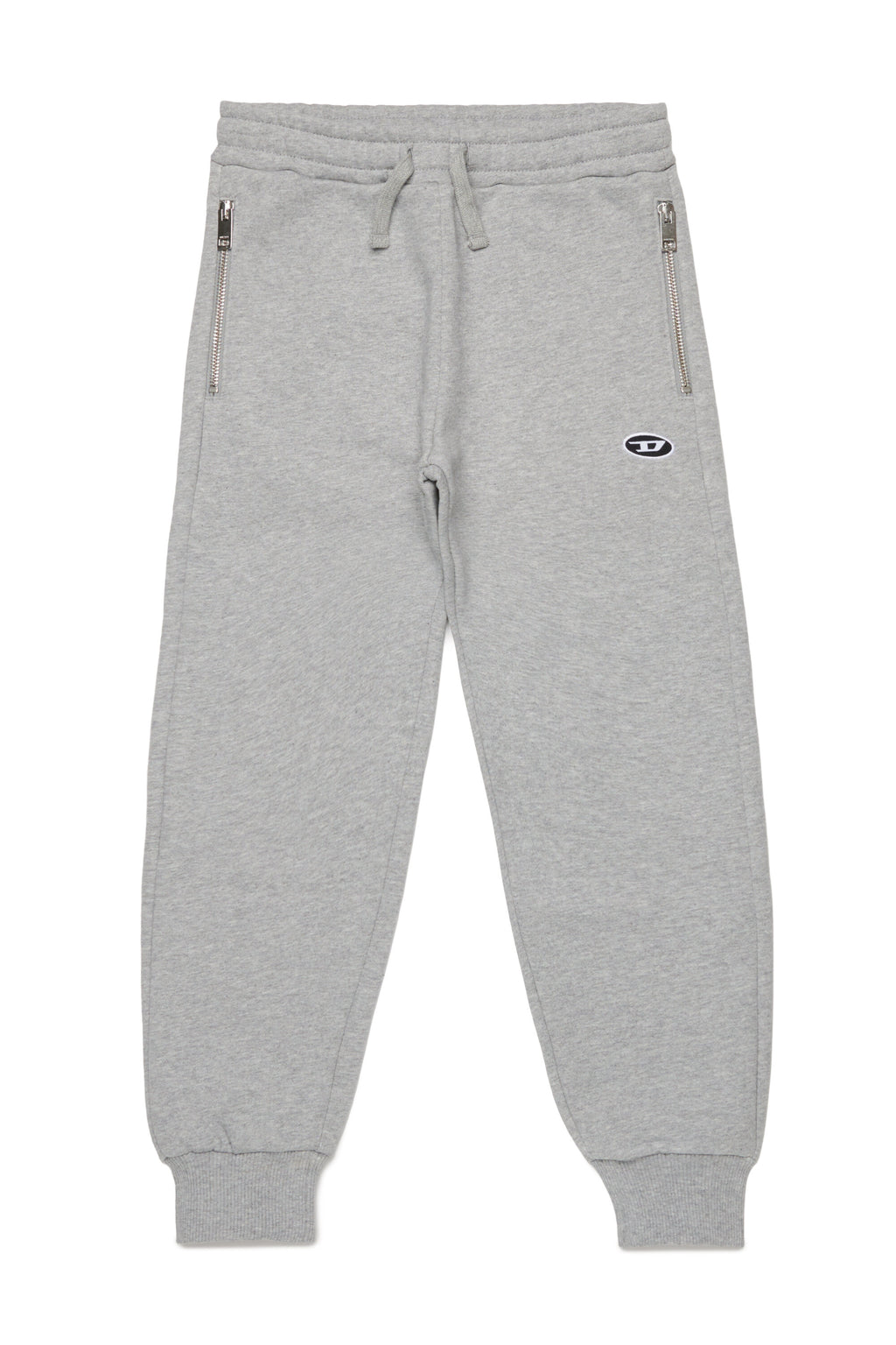 Fleece jogger trousers with zip