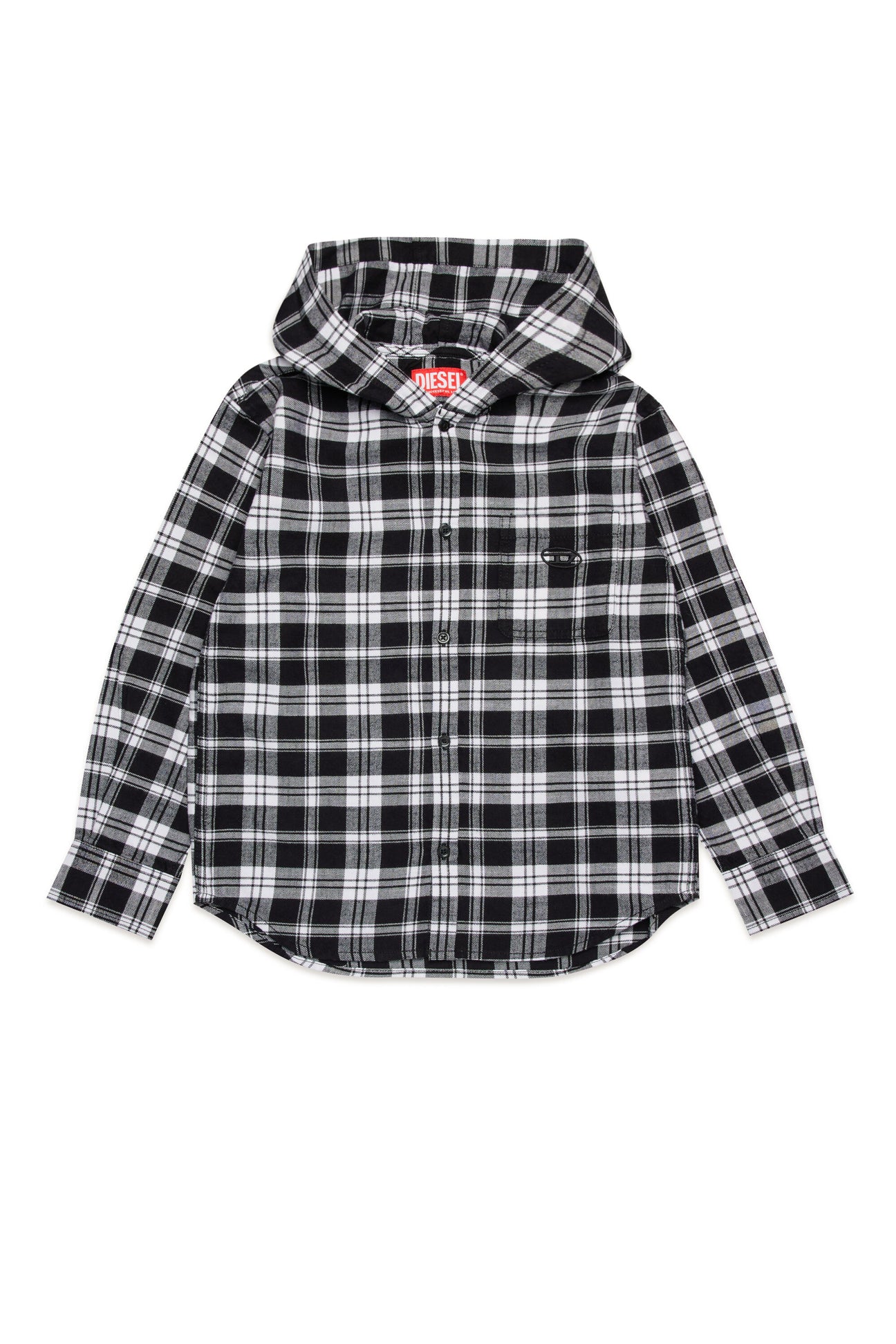 Hooded checkered flannel shirt Hooded checkered flannel shirt