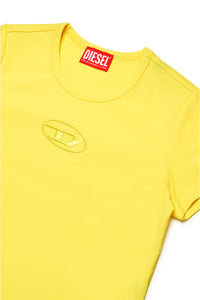 T-shirt con logo oval D ricamato
