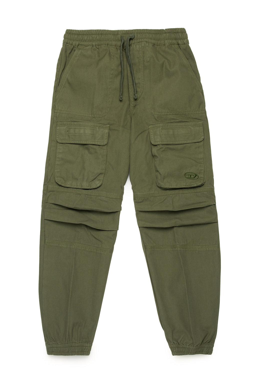 Oval D branded gabardine cargo trousers