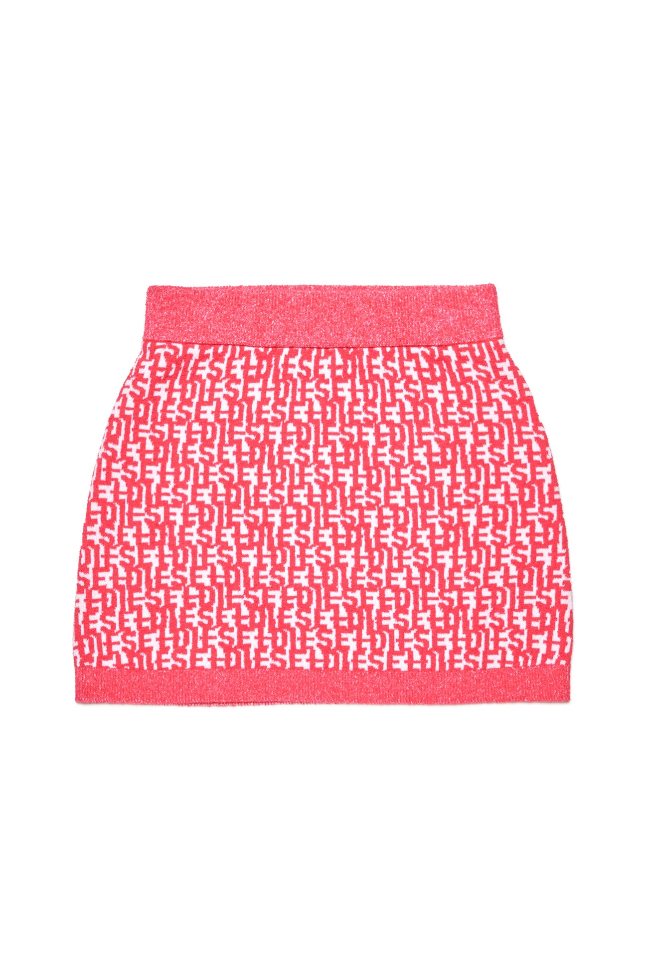 All-over monogram knitted skirt 