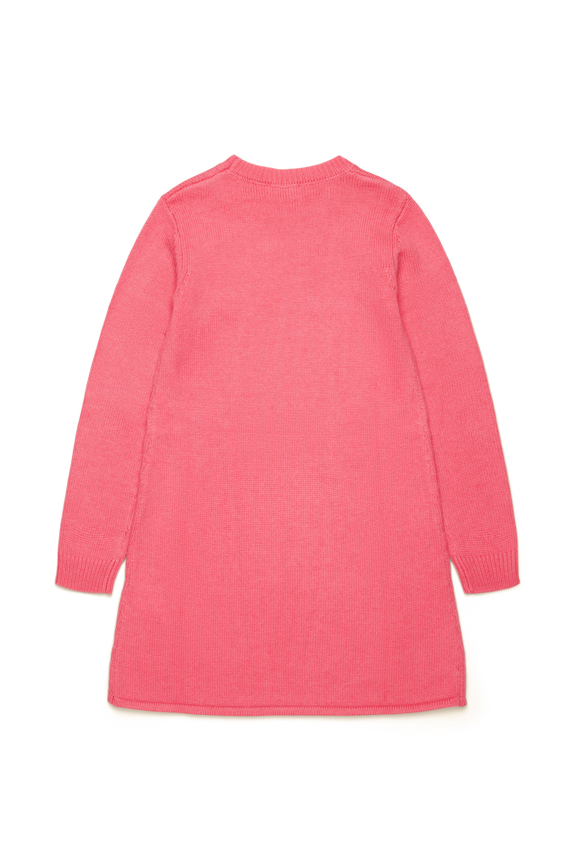Cashmere-blend plain knitted dress