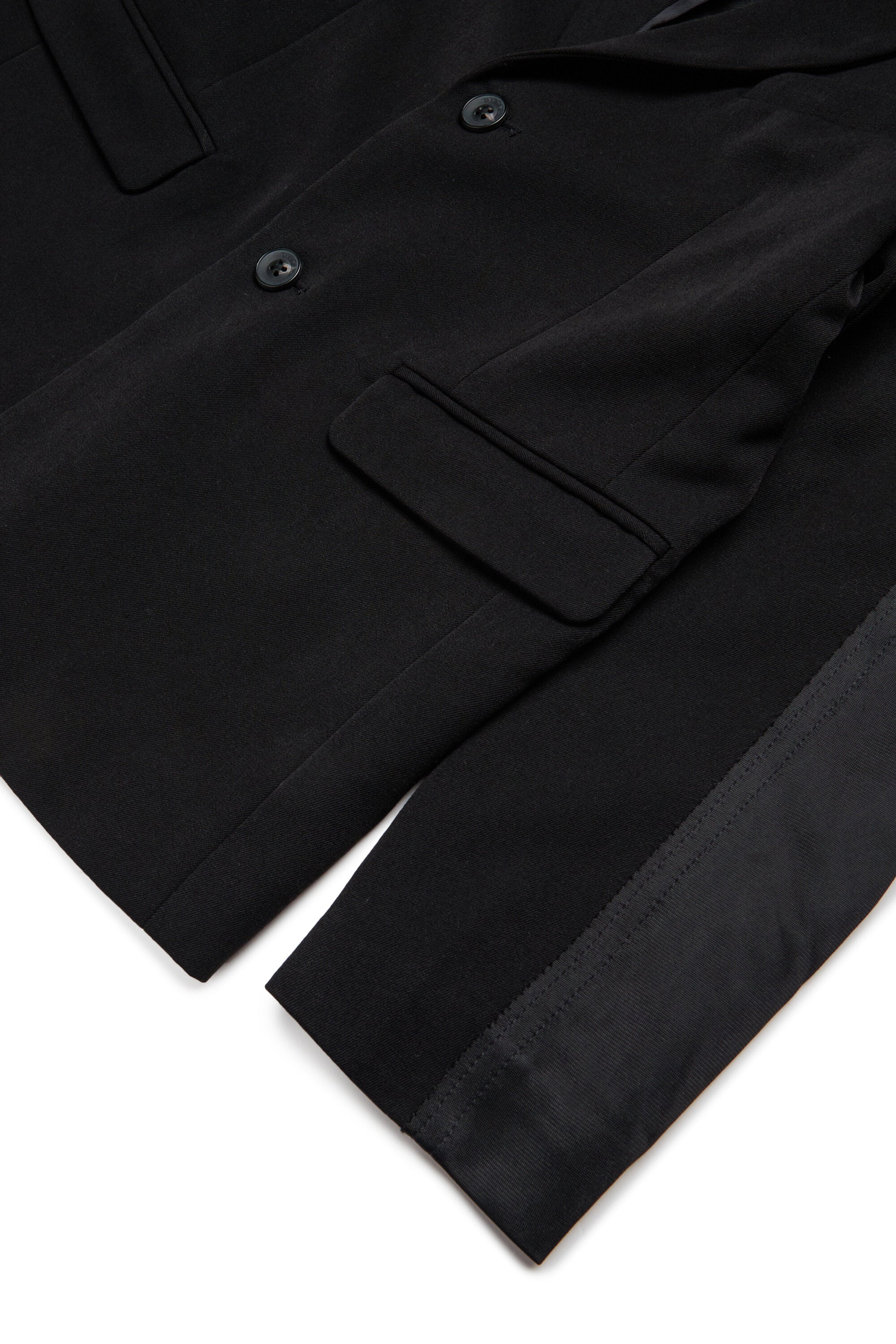 Chaqueta blazer de doble tejido con logotipo Oval D