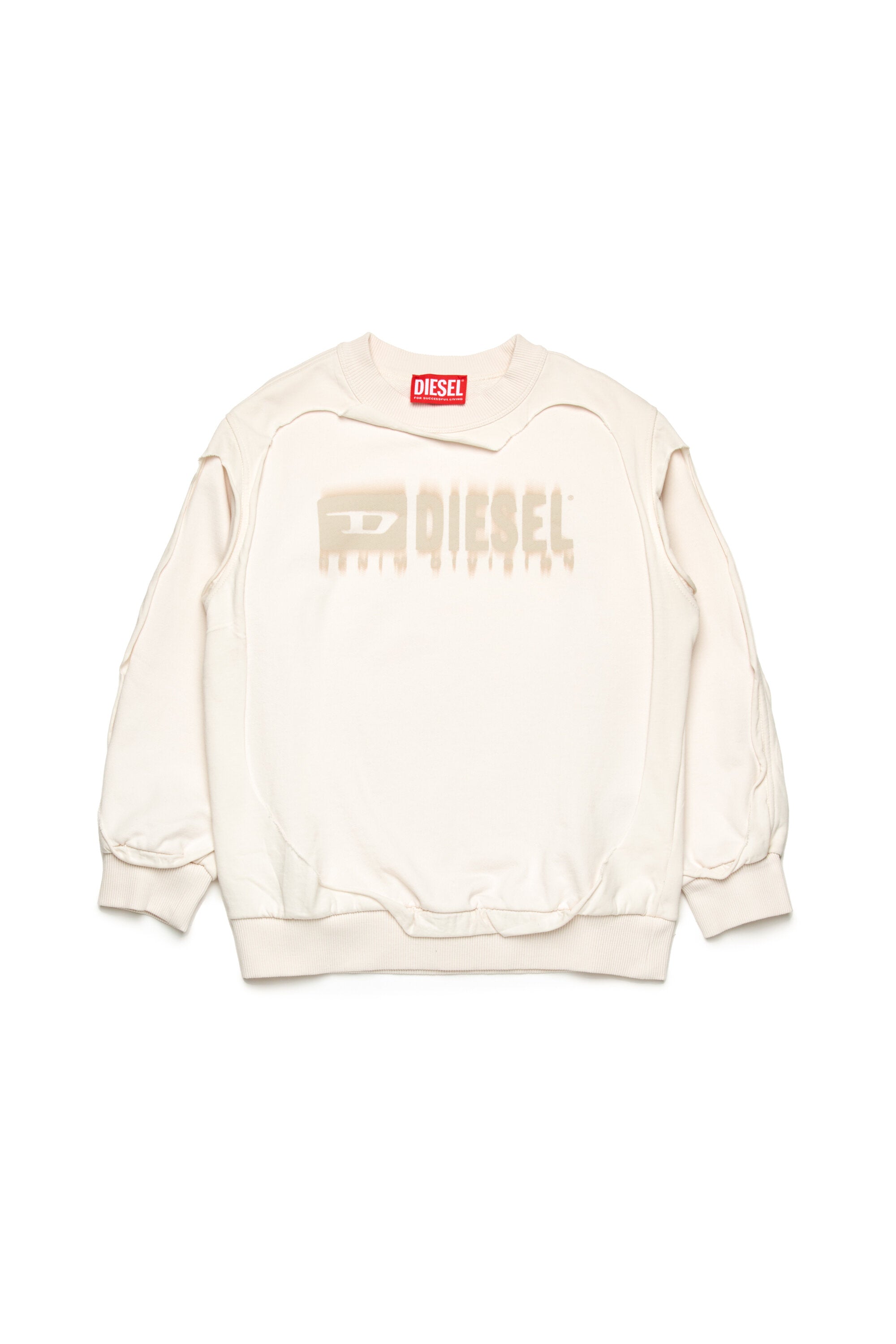 Felpa double layer effetto destroyed