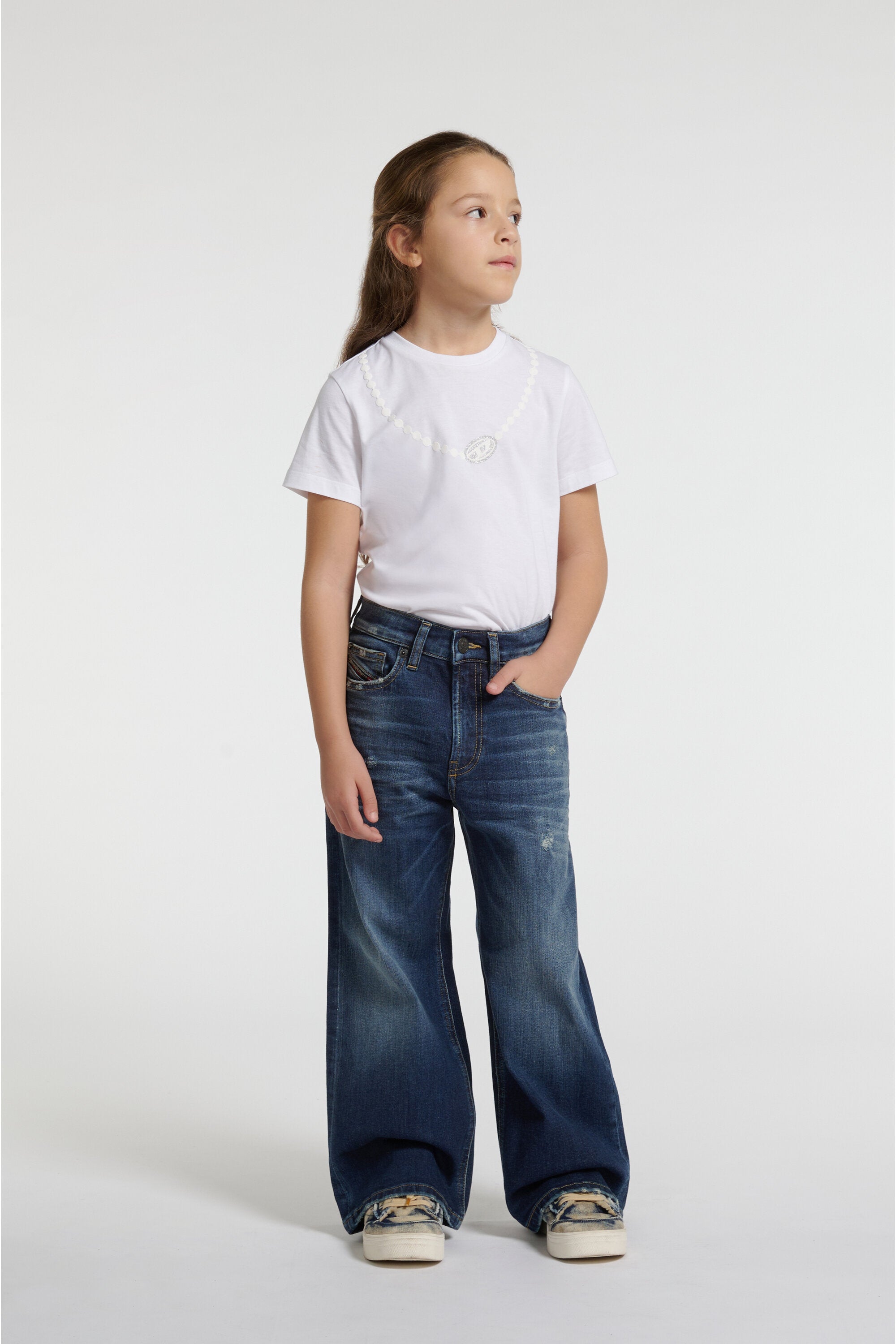 Jeans loose fit lavaggio blu medio - D-Argjx