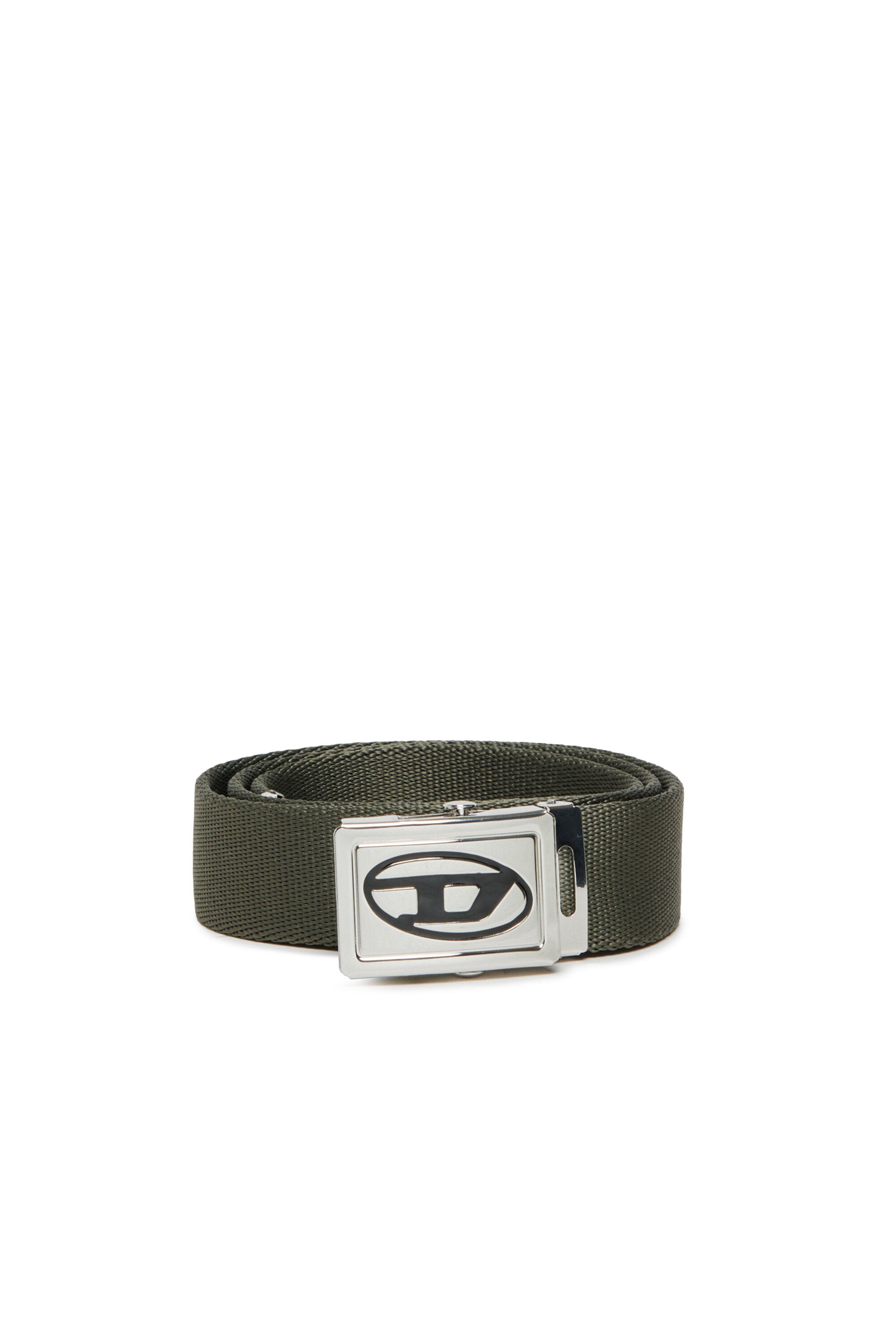 DIESEL boy's canvas belt branded with logo | BRAVE KID