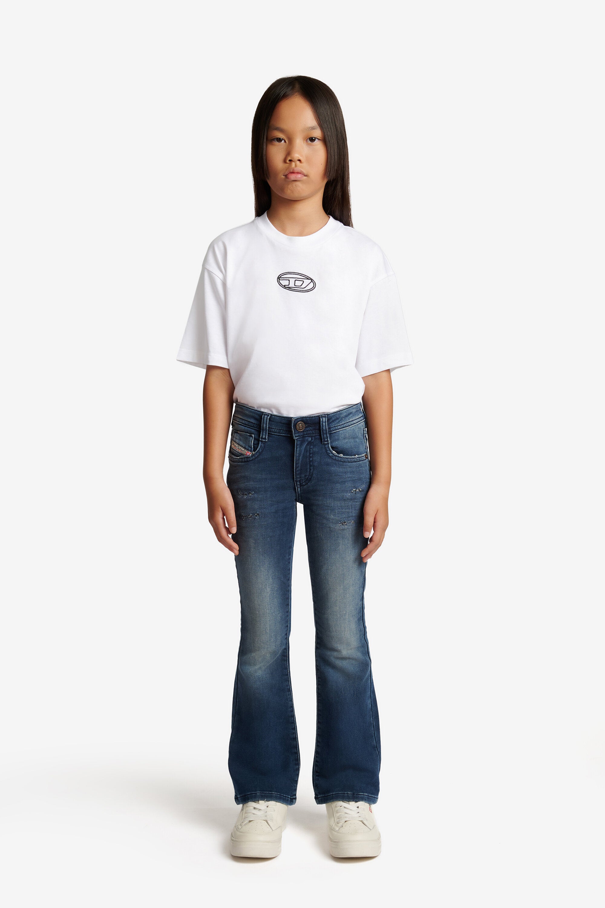 JoggJeans® Bootcut Mittelblau