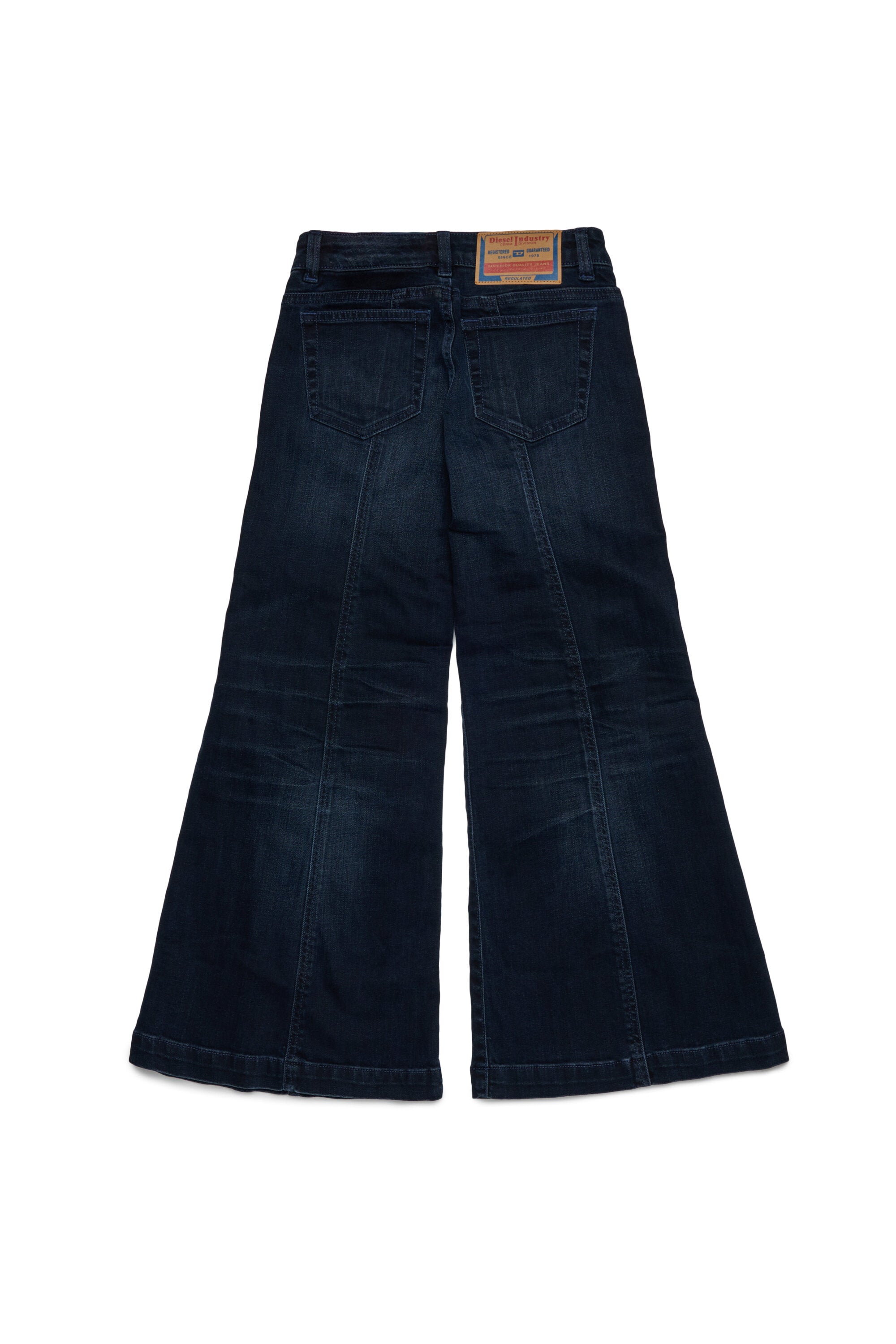 Blauschwarz schattierte flare jeans - D-Pam