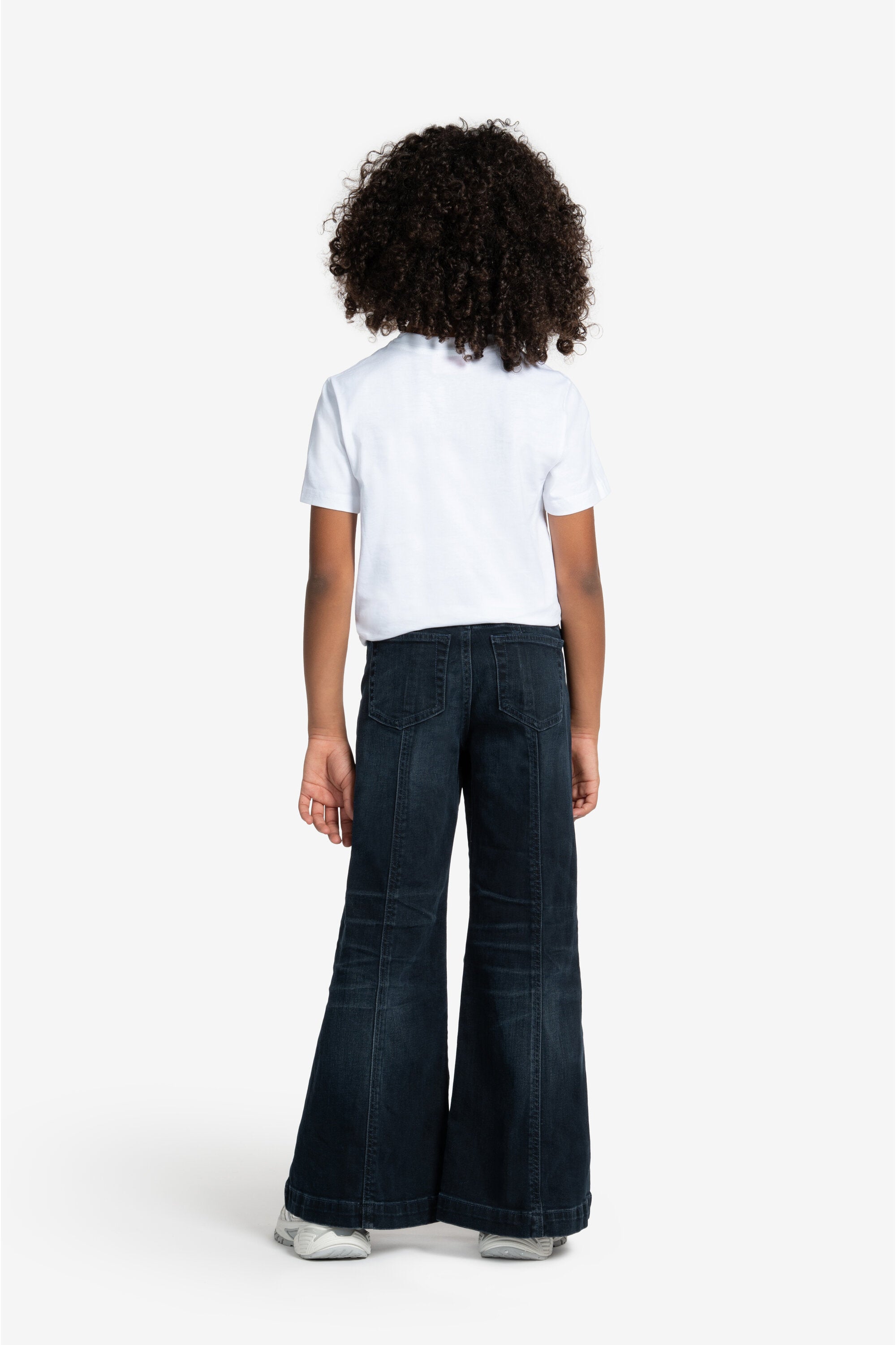 Blauschwarz schattierte flare jeans - D-Pam