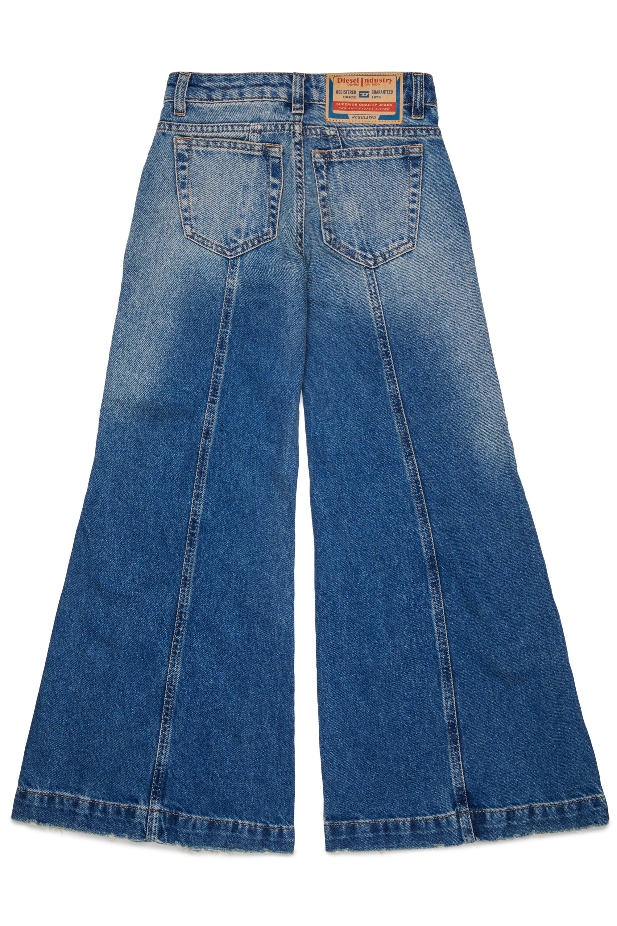 Jeans corte acampanado lavado azul medio - D-Pam