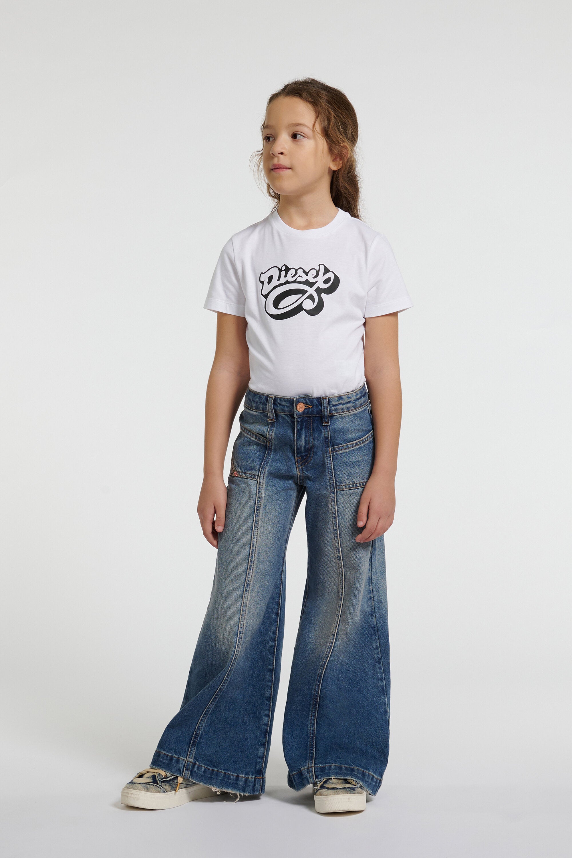 Jeans corte acampanado lavado azul medio - D-Pam