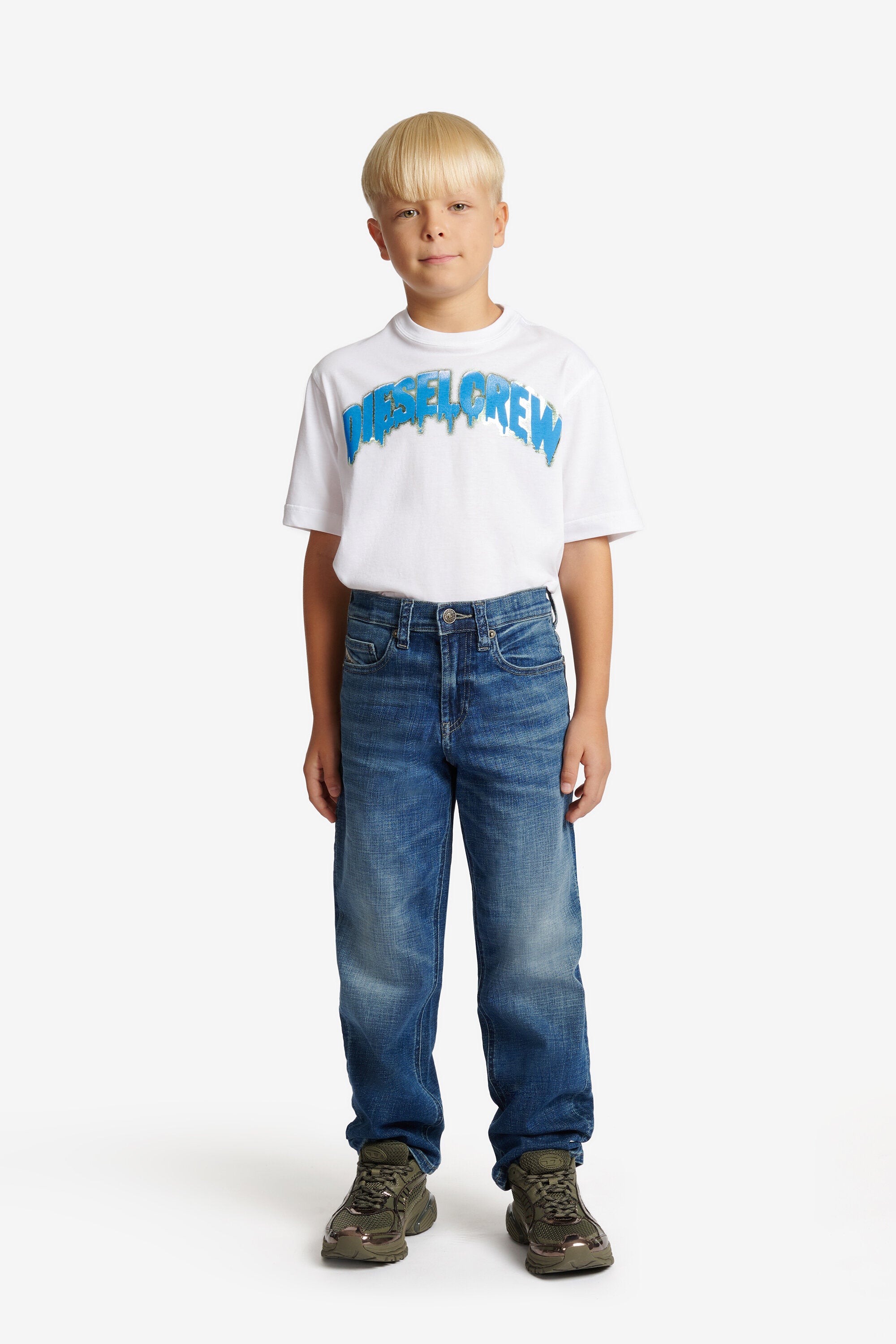 Jeans relaxed fit lavaggio blu medio - D-Maki