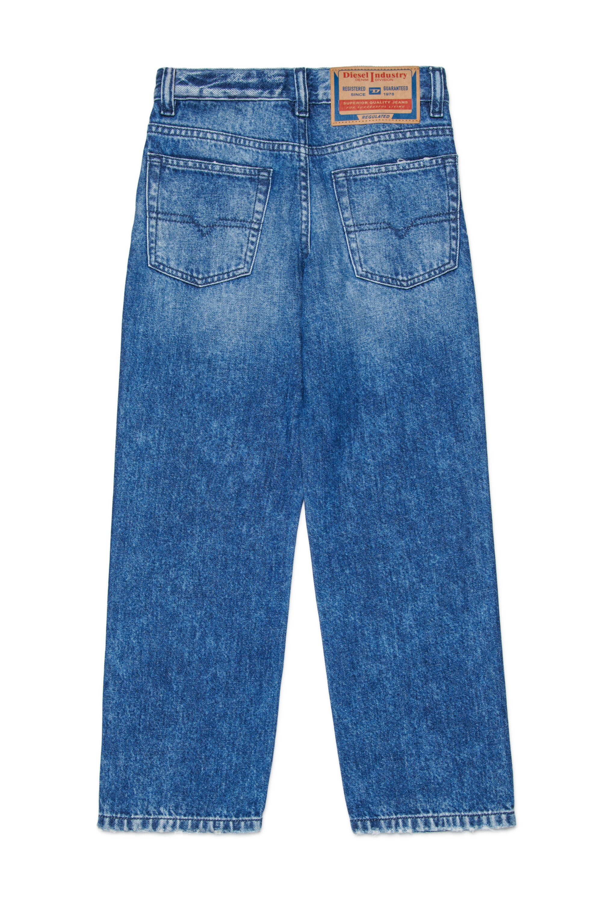 Jean coupe décontractée lavage bleu clair - D-Maki