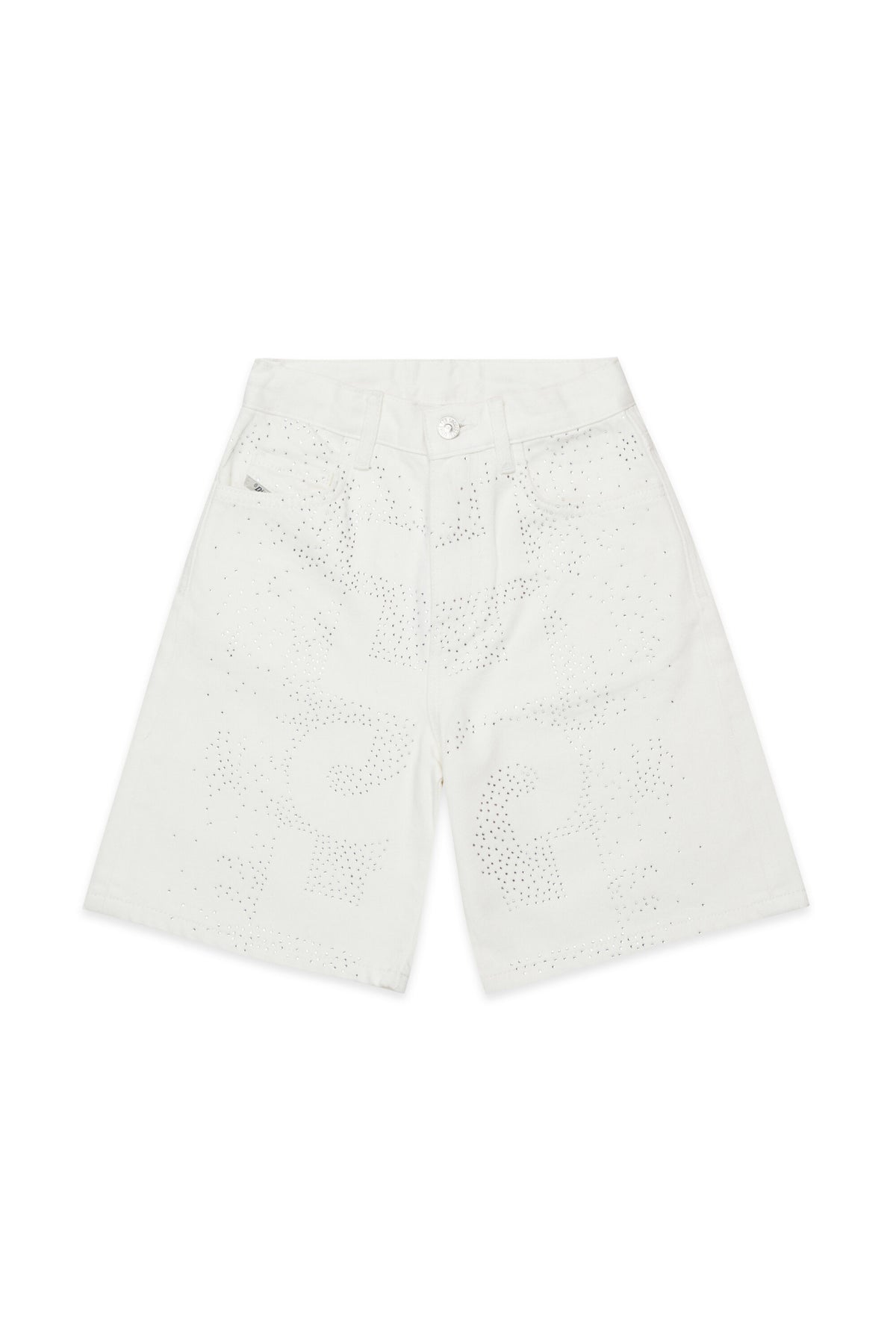 Shorts vaqueros con aplicaciones frontales