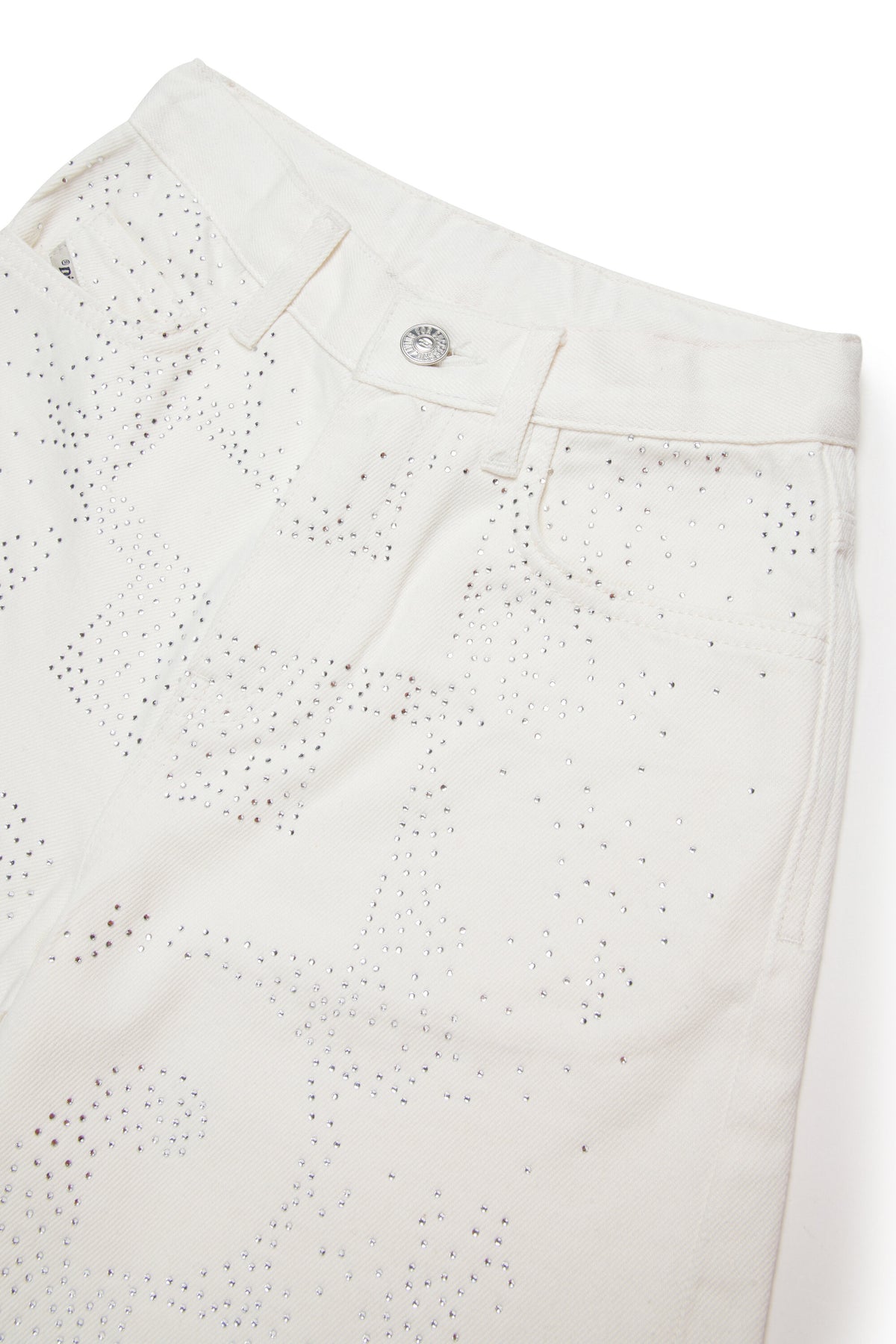 Shorts vaqueros con aplicaciones frontales