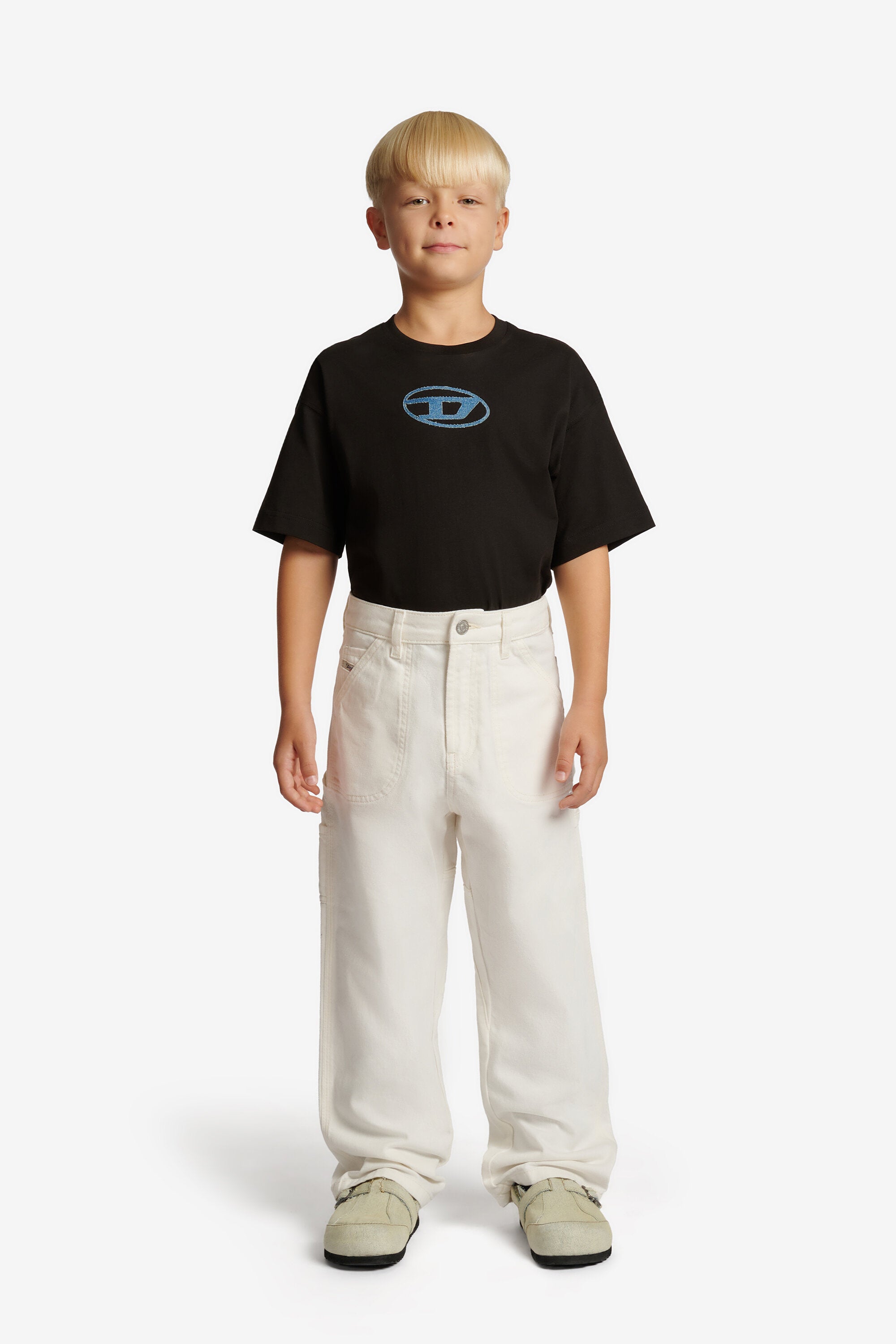 Jeans relaxed fit bianco - D-Bart