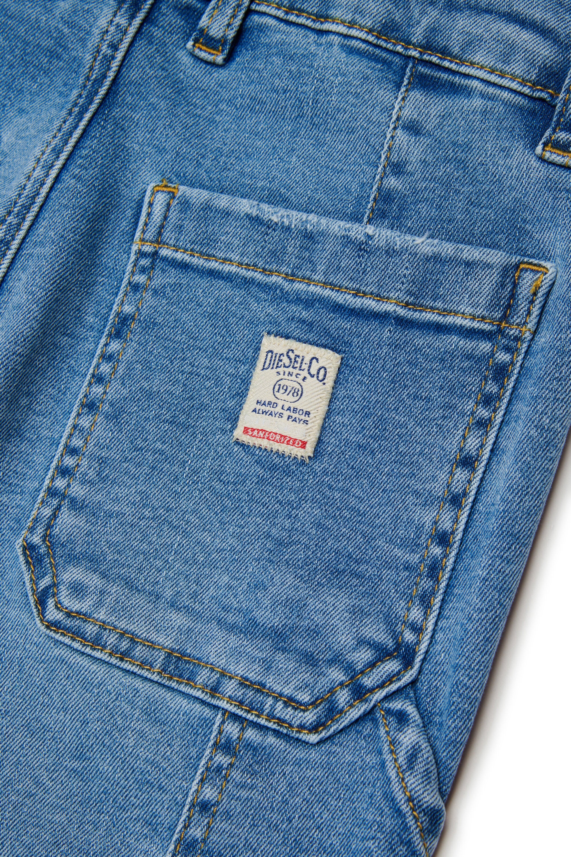 Jean coupe décontractée lavage bleu clair - D-Bart