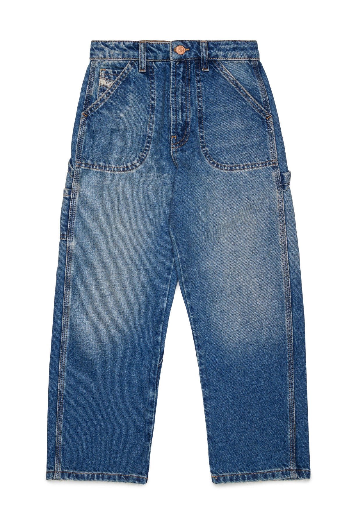 Jeans Relaxed-Passform in mittelblauer Waschung - D-Bart