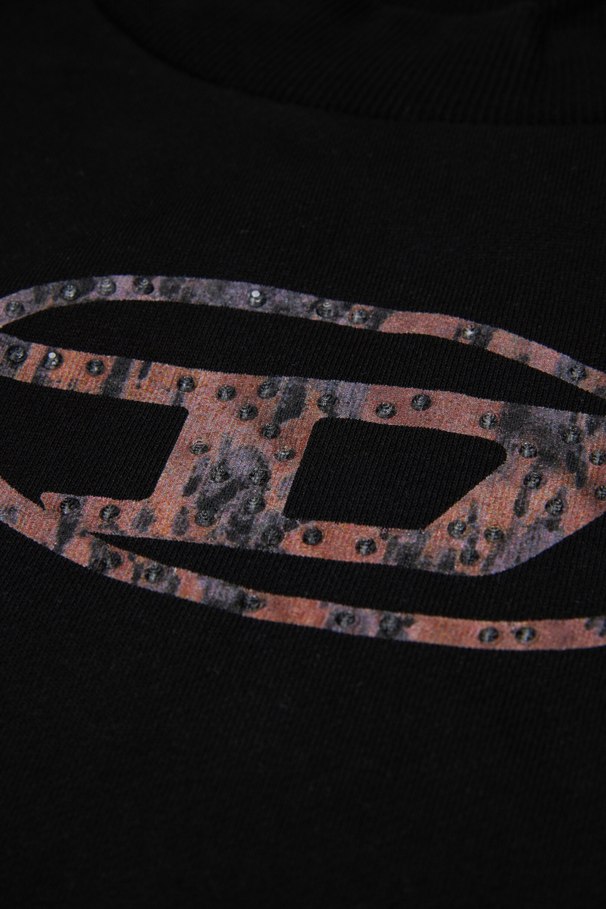 Sweat-shirt à col montant avec Acid Rain Oval D