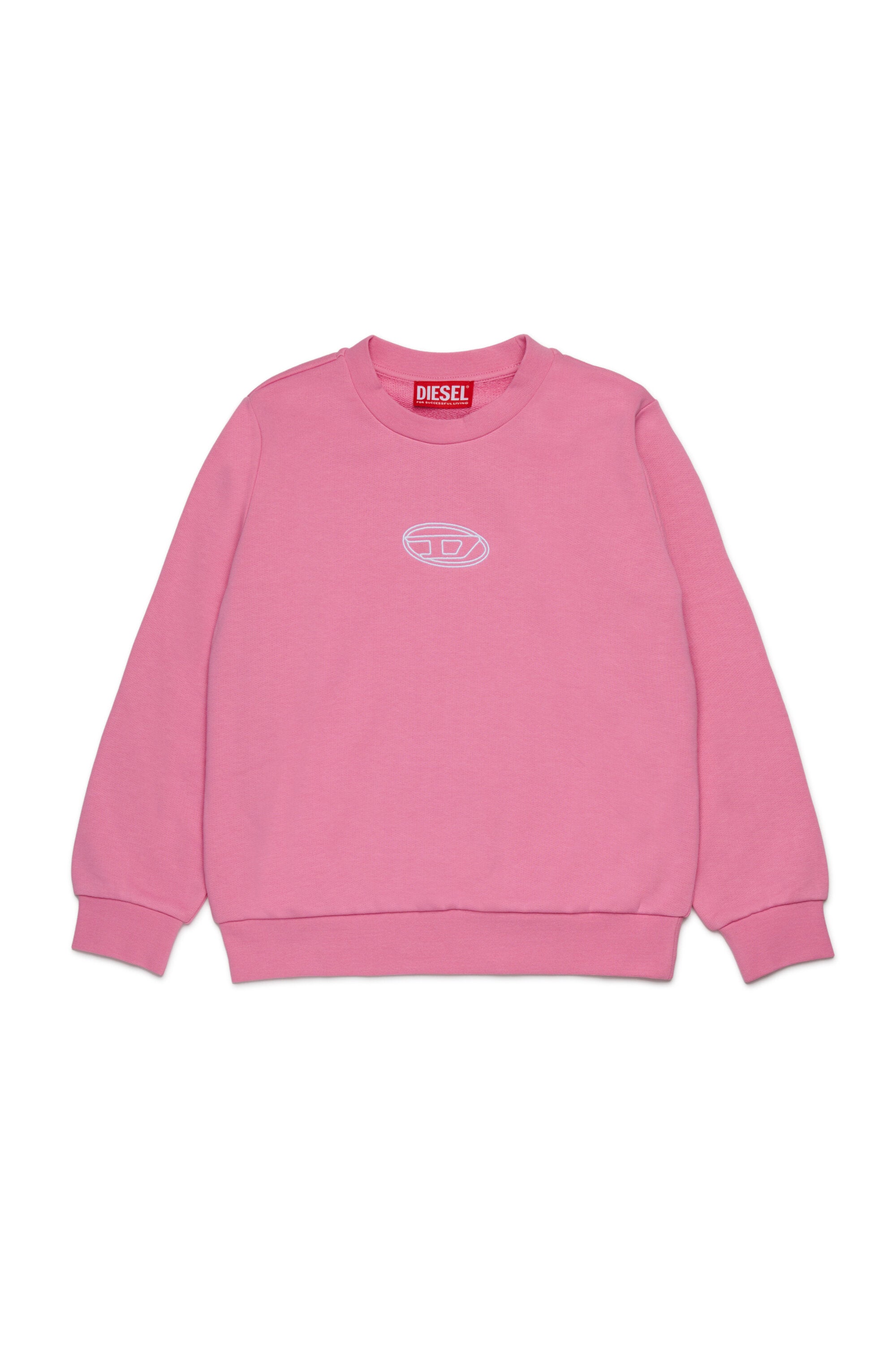 Crew-neck sweatshirt with embroidery Oval D