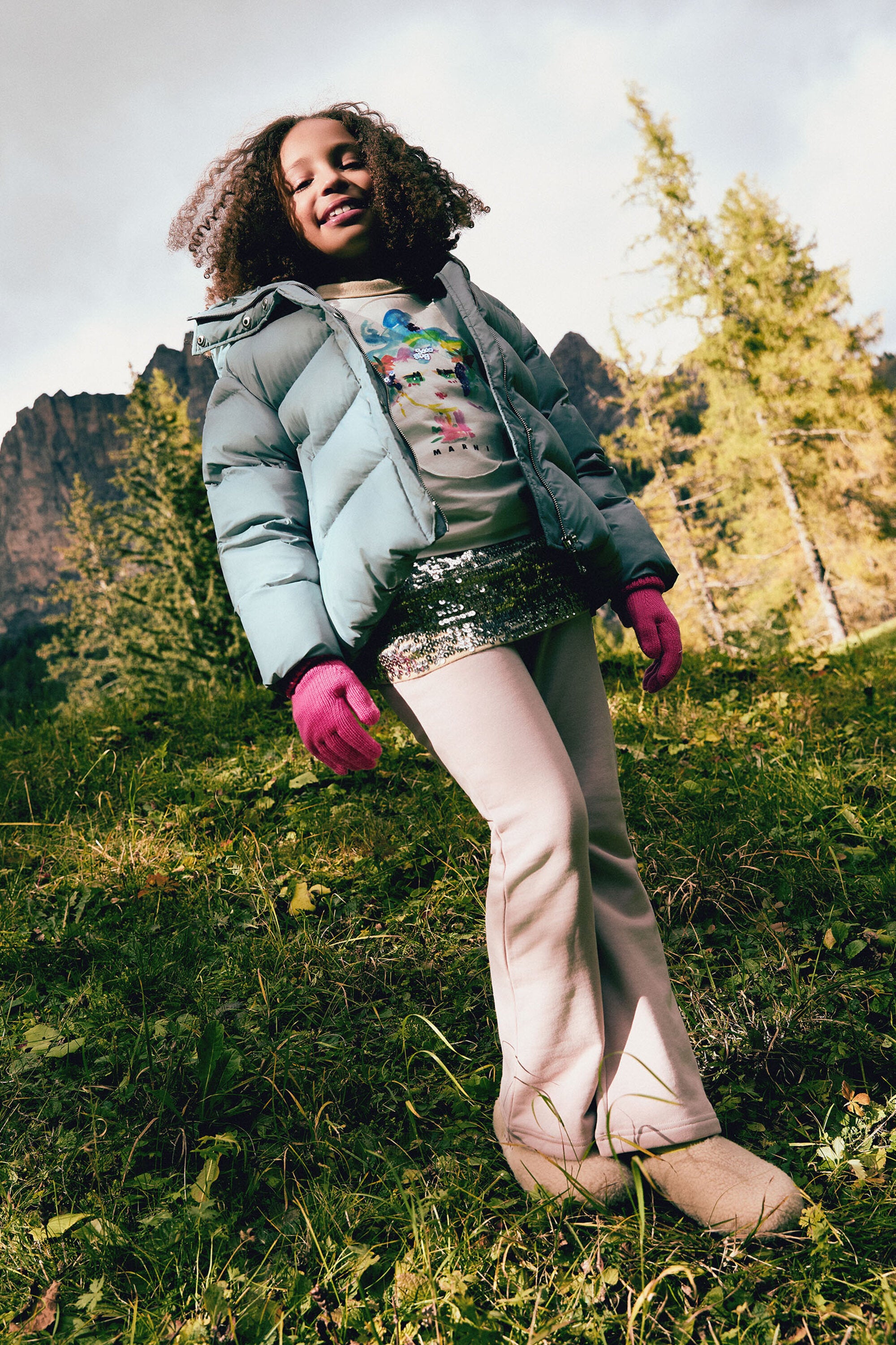 Oval D branded bootcut pants