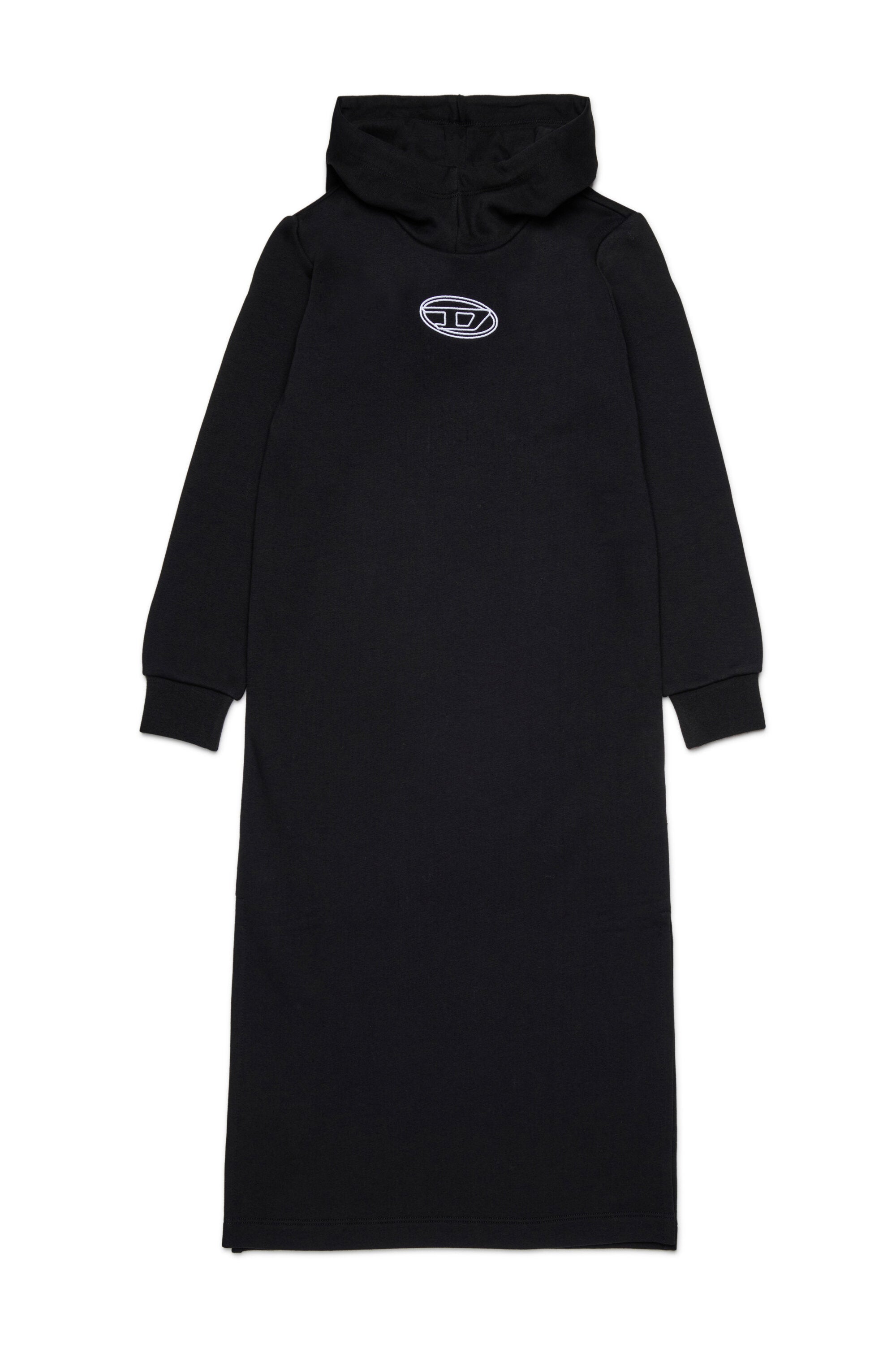 Vestido largo de maxi sudadera con logotipo Oval D