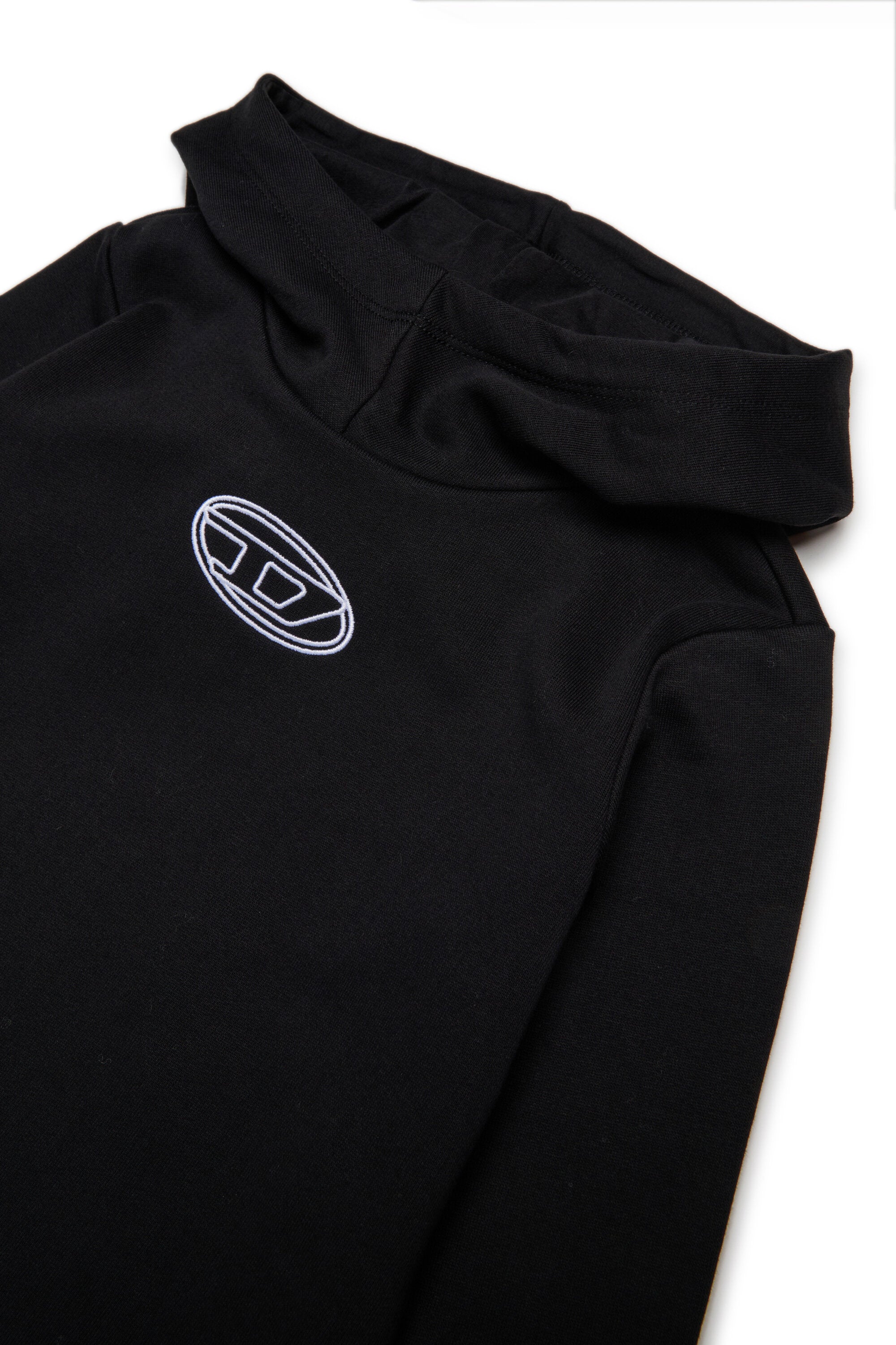 Vestido largo de maxi sudadera con logotipo Oval D