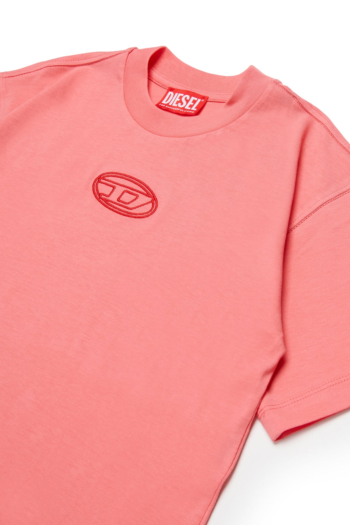 Boxy-Jersey-T-Shirt mit Oval D-Logo