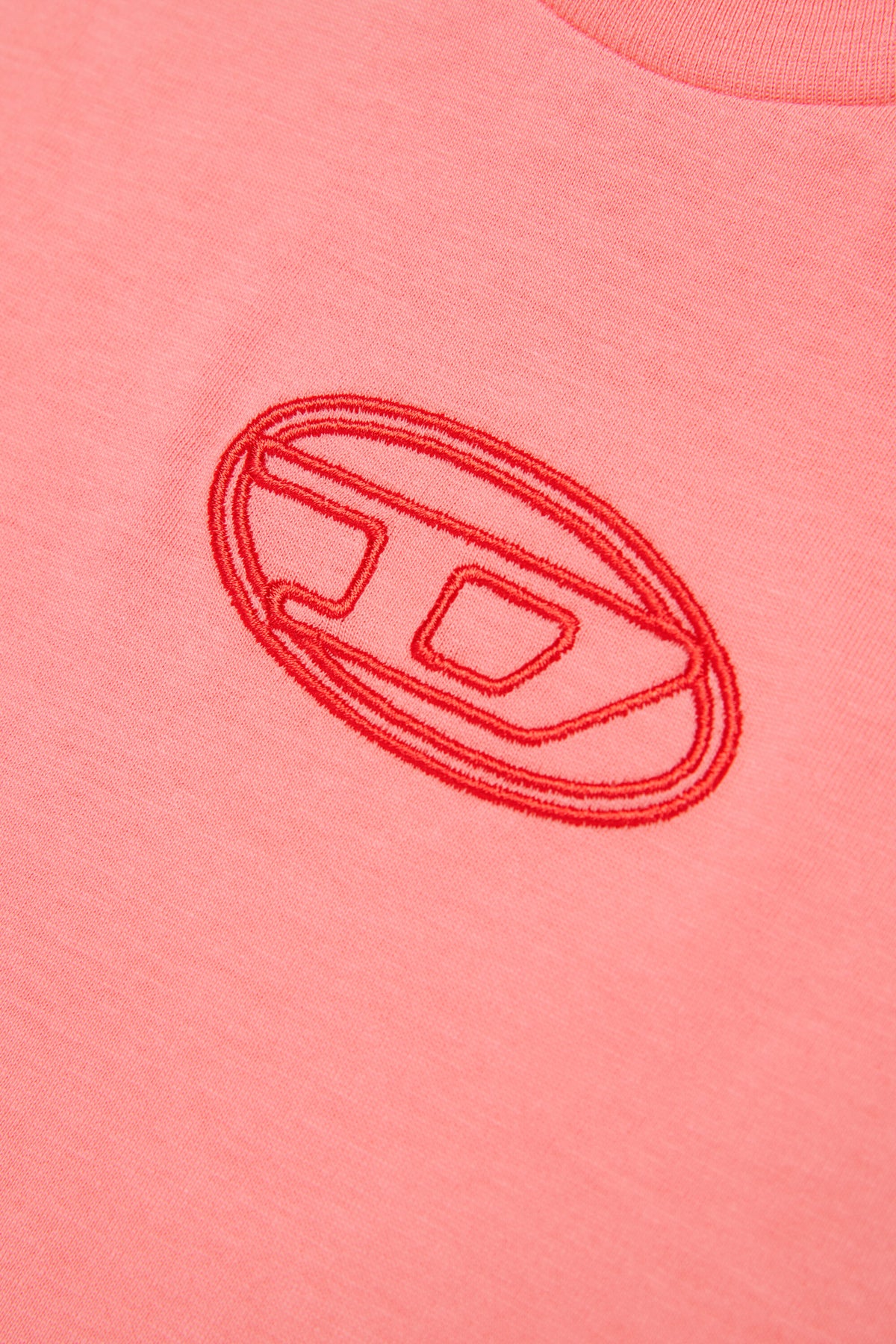 Boxy-Jersey-T-Shirt mit Oval D-Logo