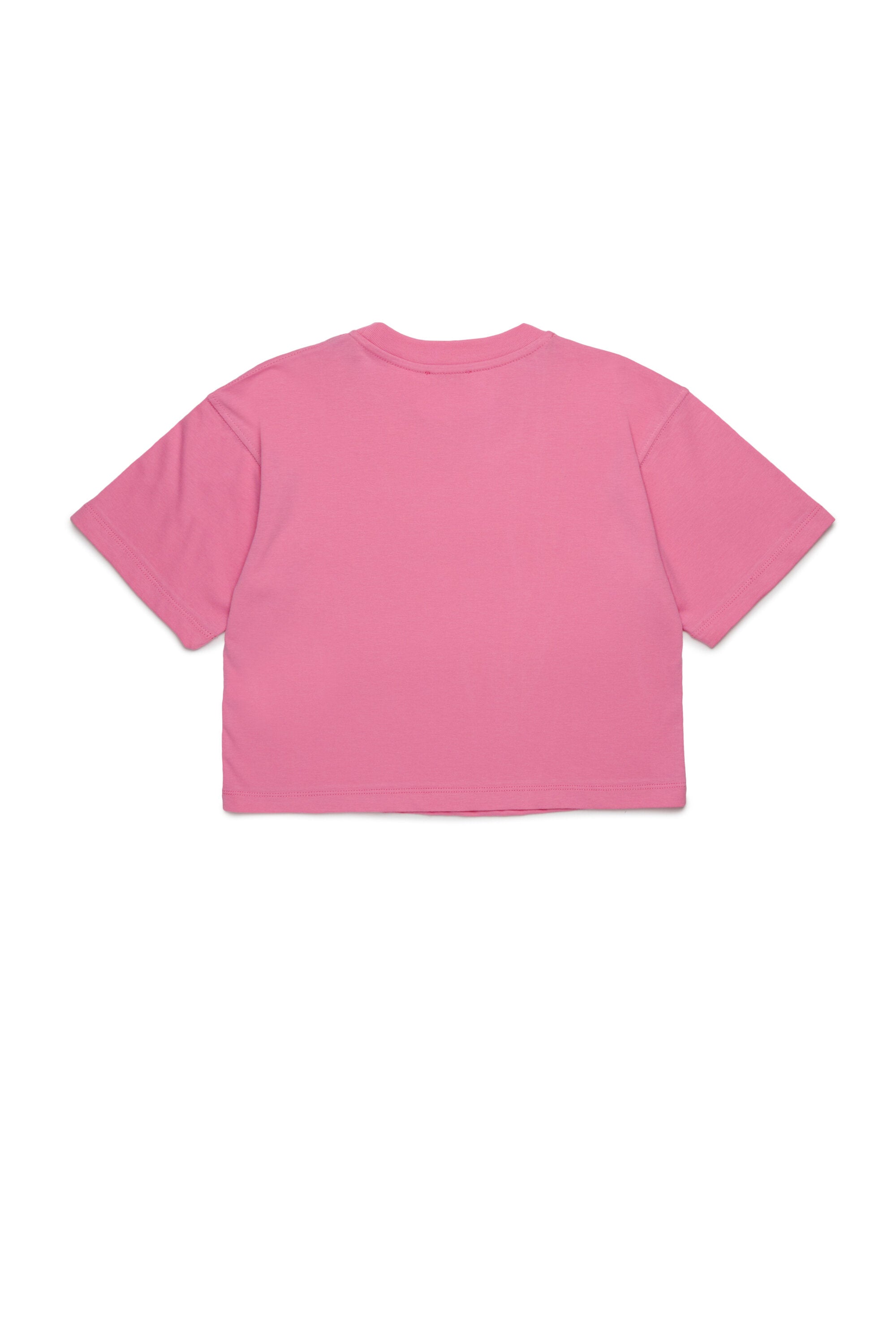 Camiseta boxy de punto con el logotipo de la Oval D