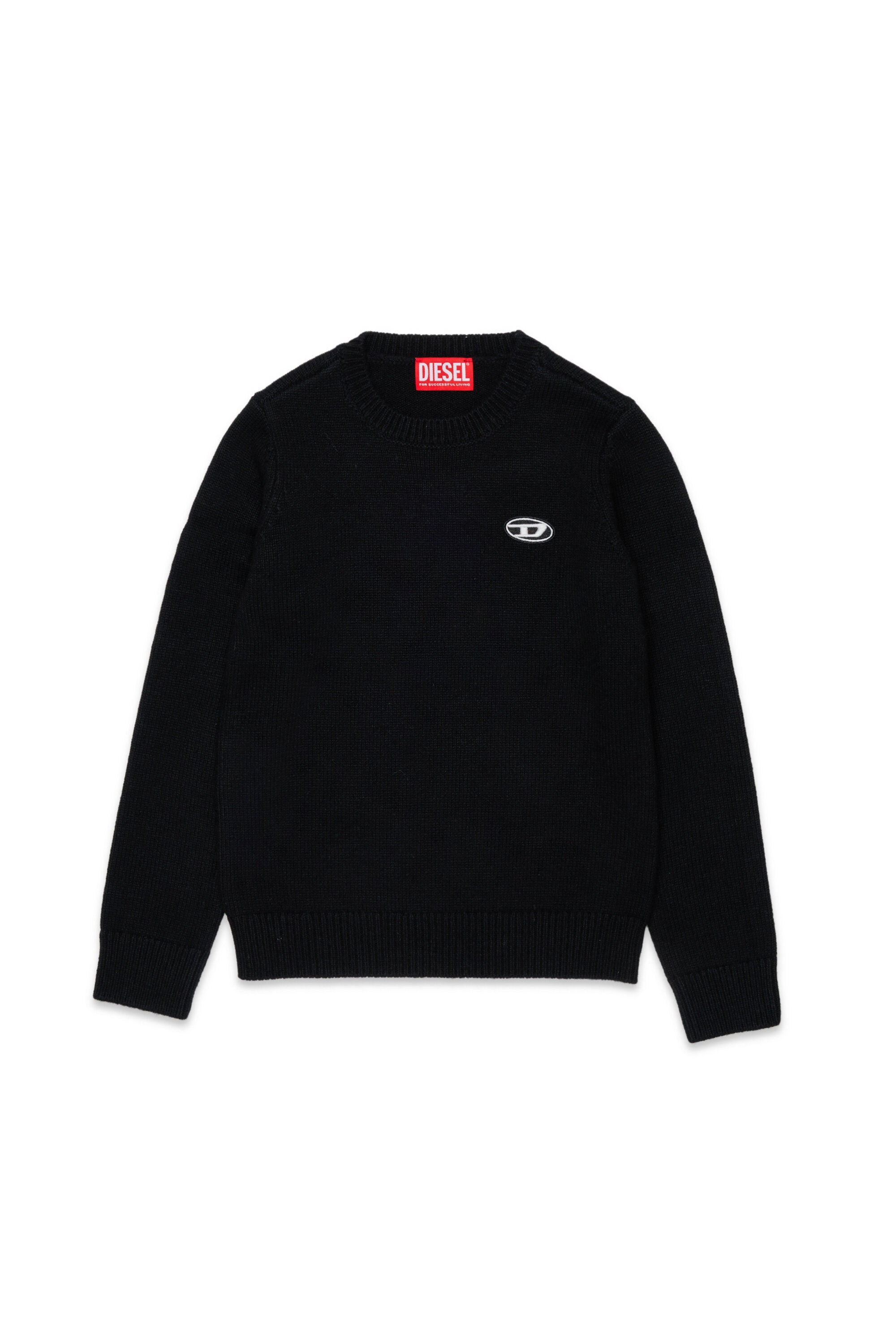 Jersey en mezcla de lana y cachemira con parche