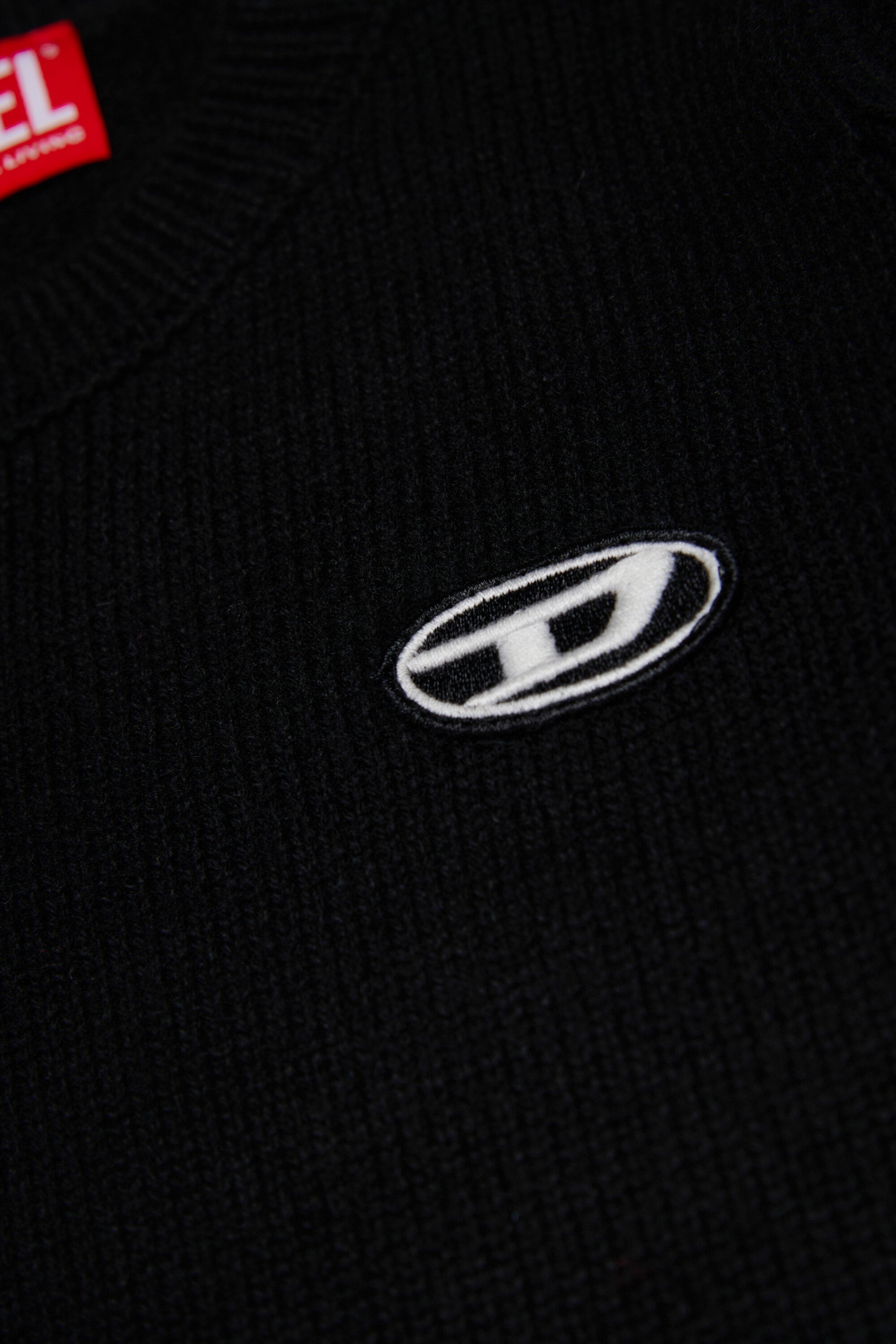 Jersey en mezcla de lana y cachemira con parche