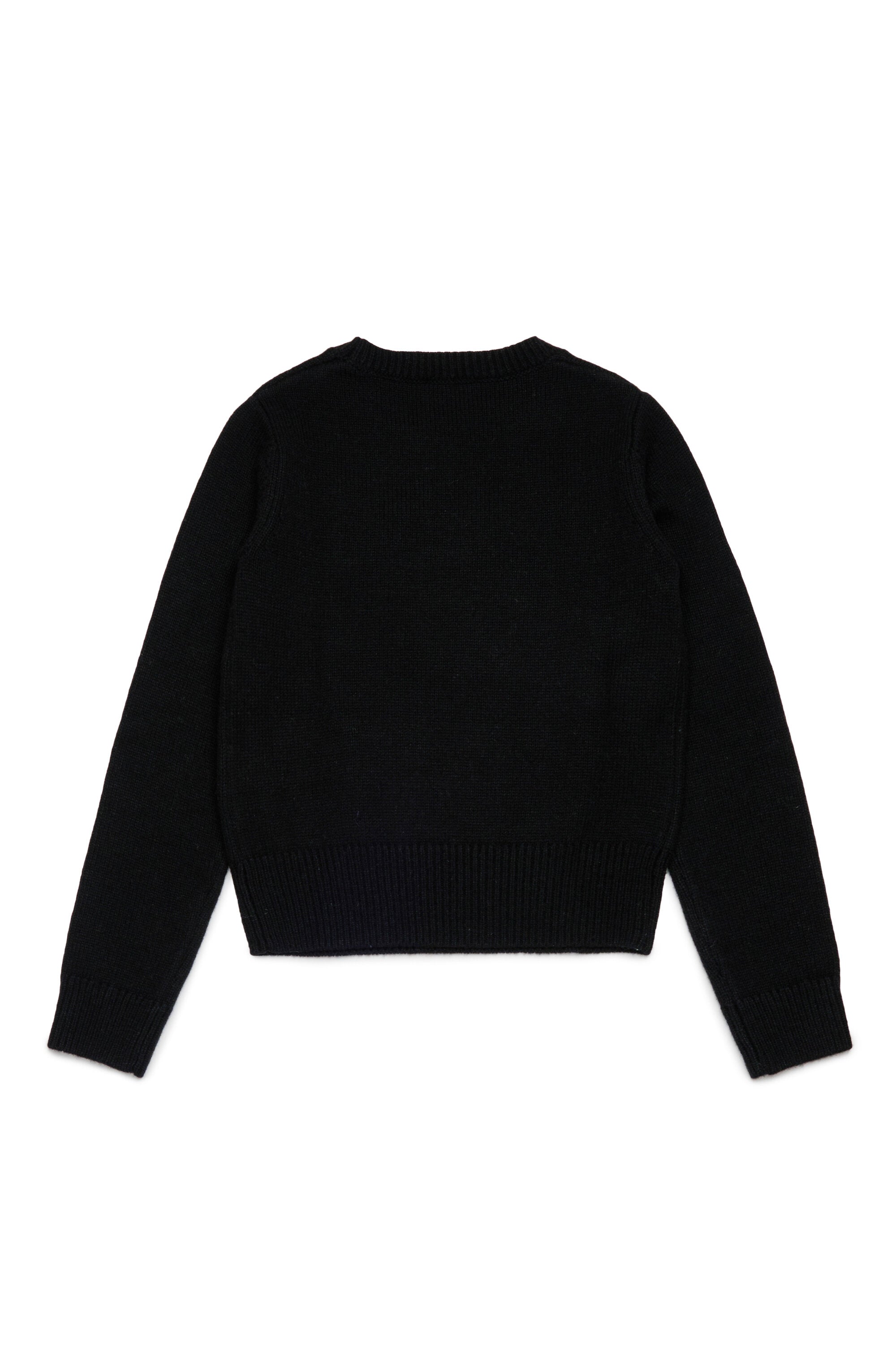 Pullover misto cashmere con ricamo Oval D