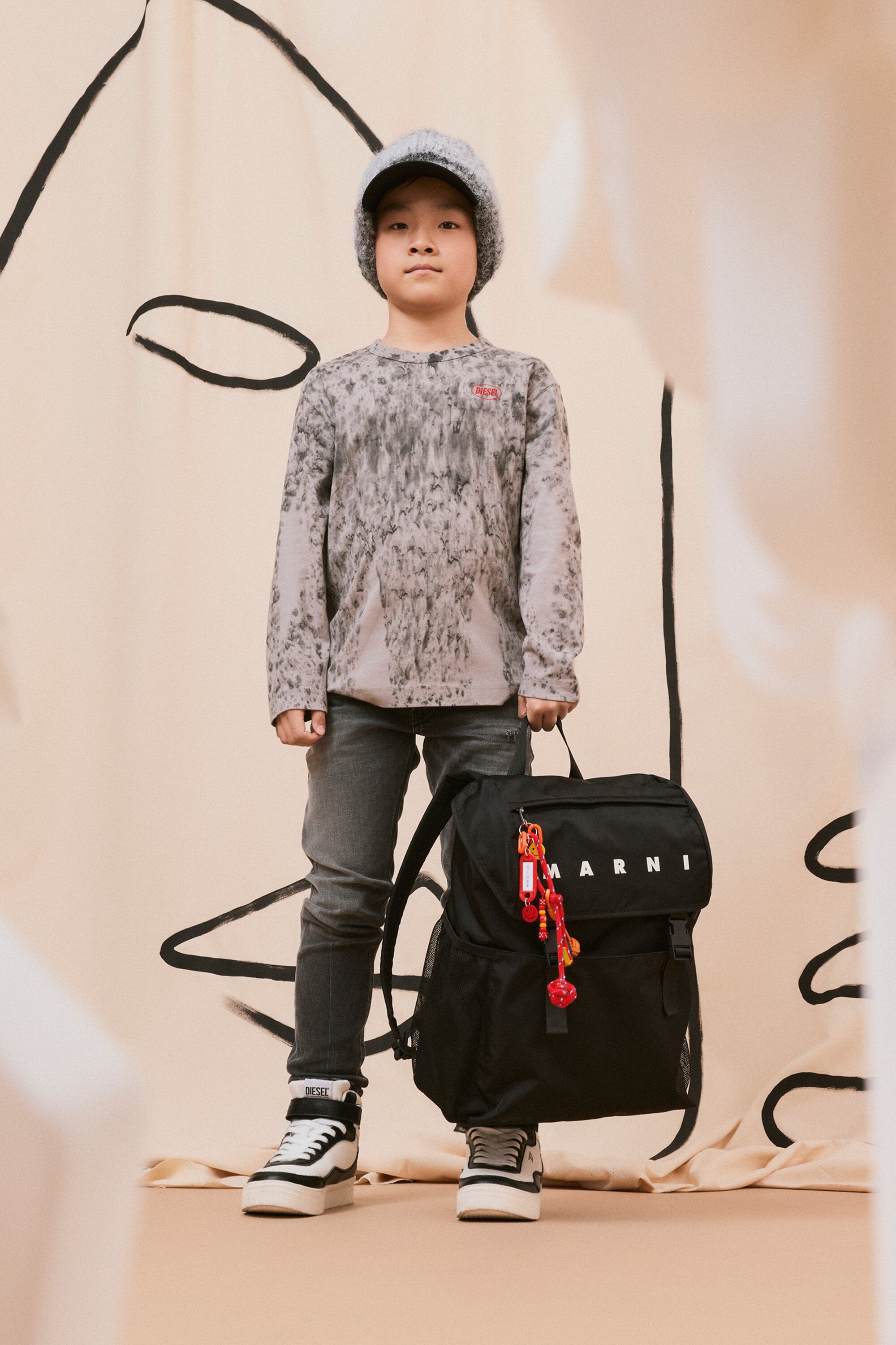 Marni logoed statement backpack for kid | BRAVE KID