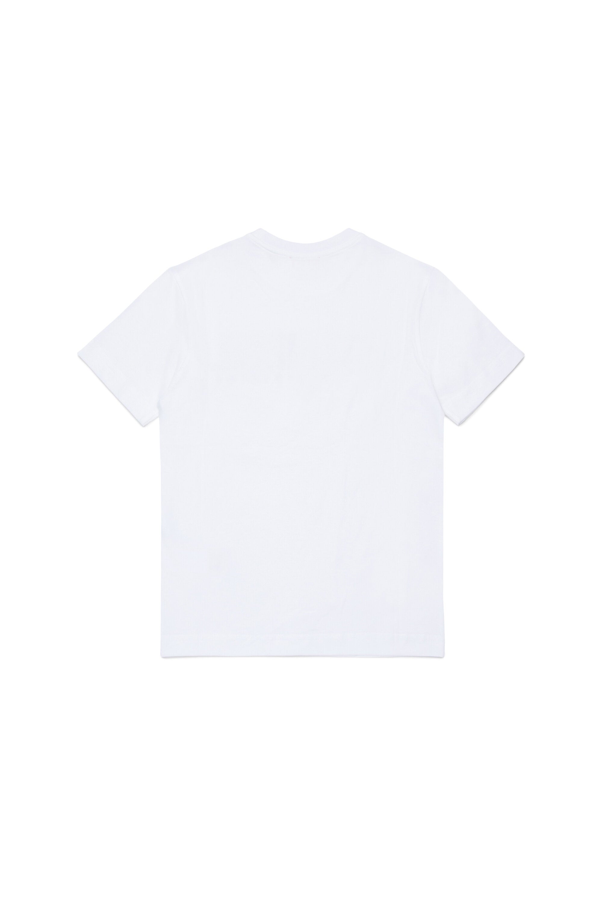 T-shirt in jersey con logo Diesel Denim Division